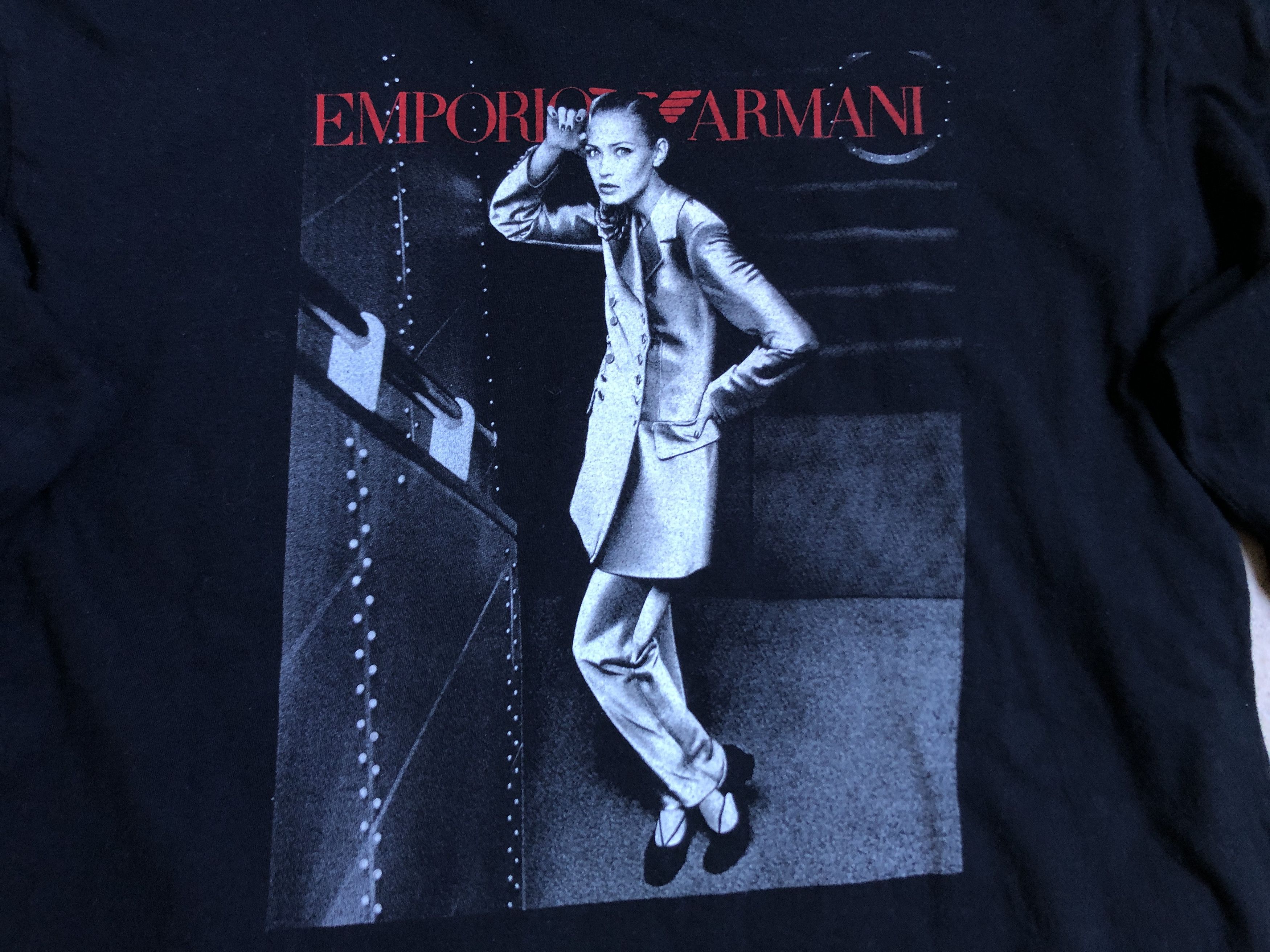 Emporio Armani Emporio Armani Vintage Long Sleeve Tee Magdalena Wrobel Size US M / EU 48-50 / 2 - 3 Thumbnail