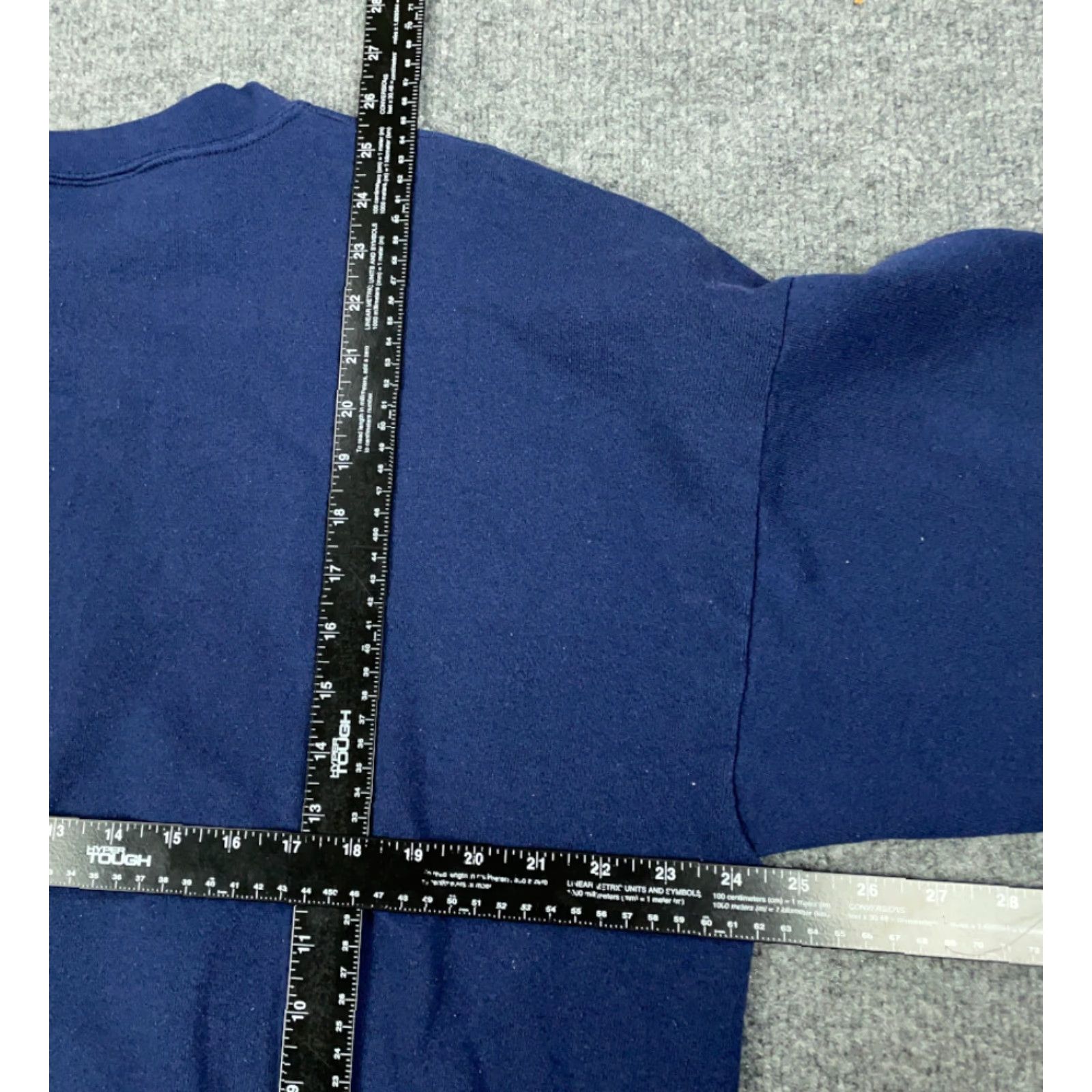 Tultex VINTAGE Tultex Blue Pullover Sweatshirt Adult XL 90s Skater Hipster Retro Mens Size US XL / EU 56 / 4 - 4 Thumbnail