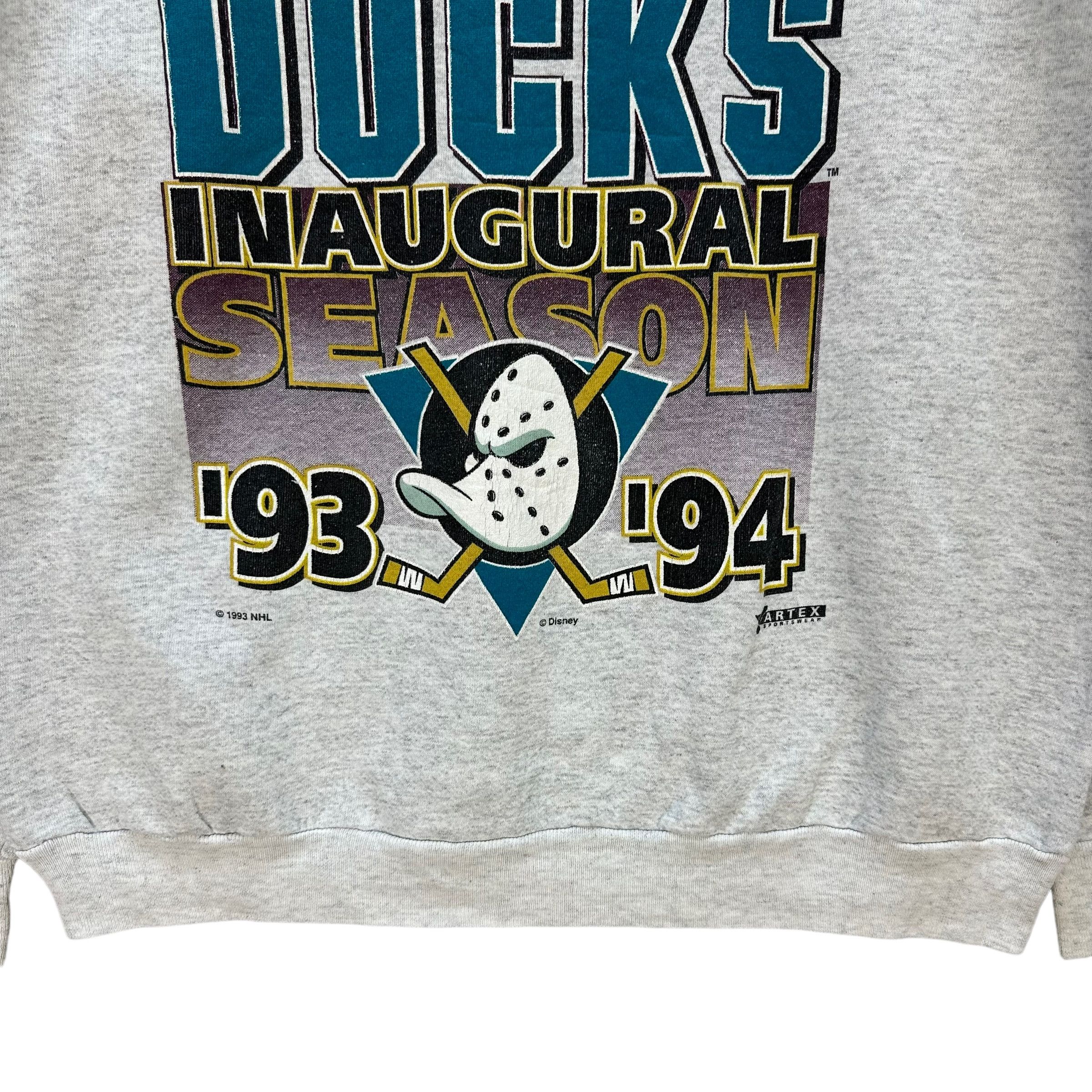 Vintage 90's Anaheim THE MIGHTY DUCKS Disney NHL Sweatshirt #A4-0099 Size US L / EU 52-54 / 3 - 6 Thumbnail