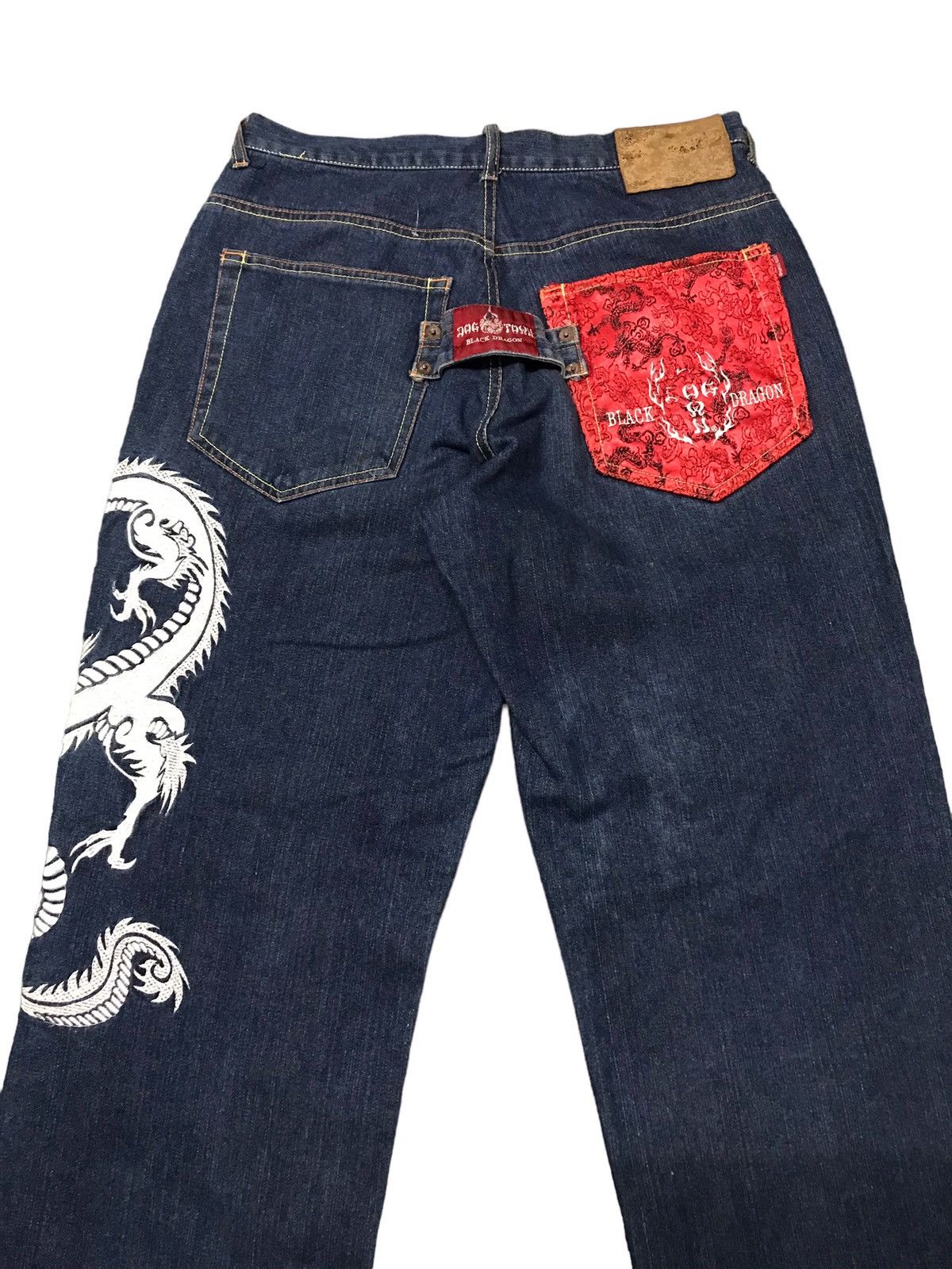 Dogtown VERY RARE🔥 Dogtown Black Dragon Embroidery Baggy Jeans Size US 32 / EU 48 - 11 Thumbnail