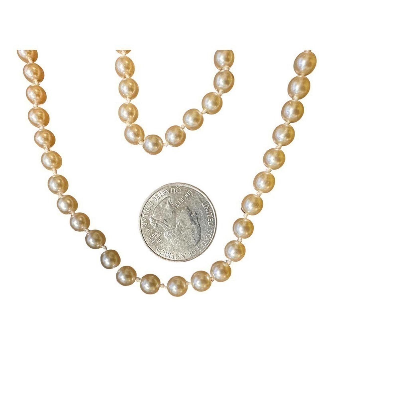Vintage Vintage String of Imitation Pearls Size ONE SIZE - 2 Thumbnail