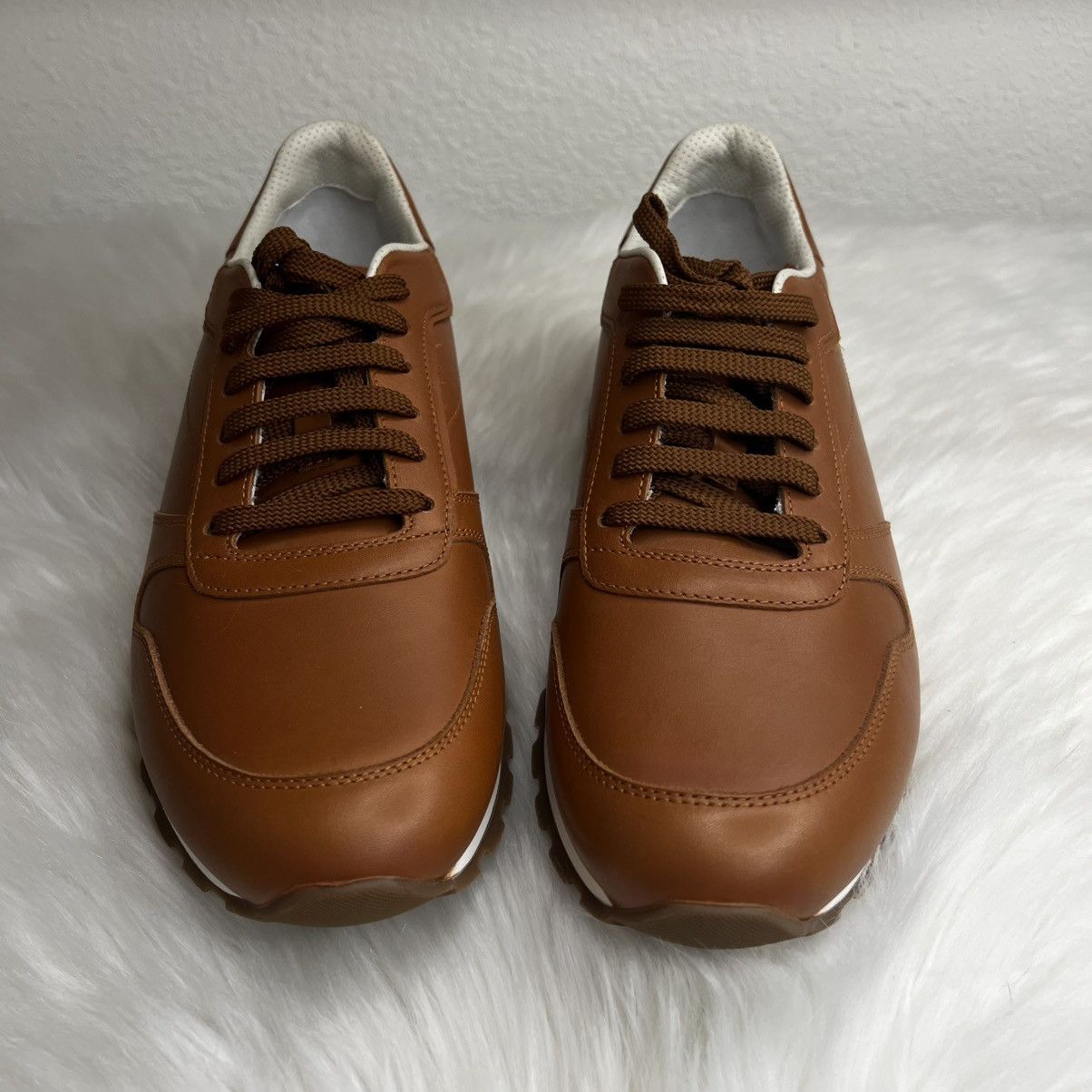 Brunello Cucinelli Mens Trainer Leather Shoes Size US 8.5 / EU 41-42 - 2 Thumbnail