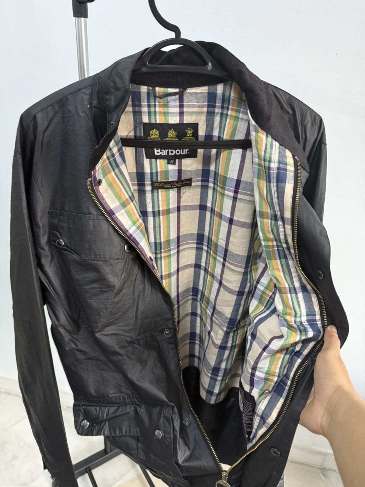 Barbour Black Barbour International Tourer Duke Waxed Jacket. Size US M / EU 48-50 / 2 - 8 Thumbnail