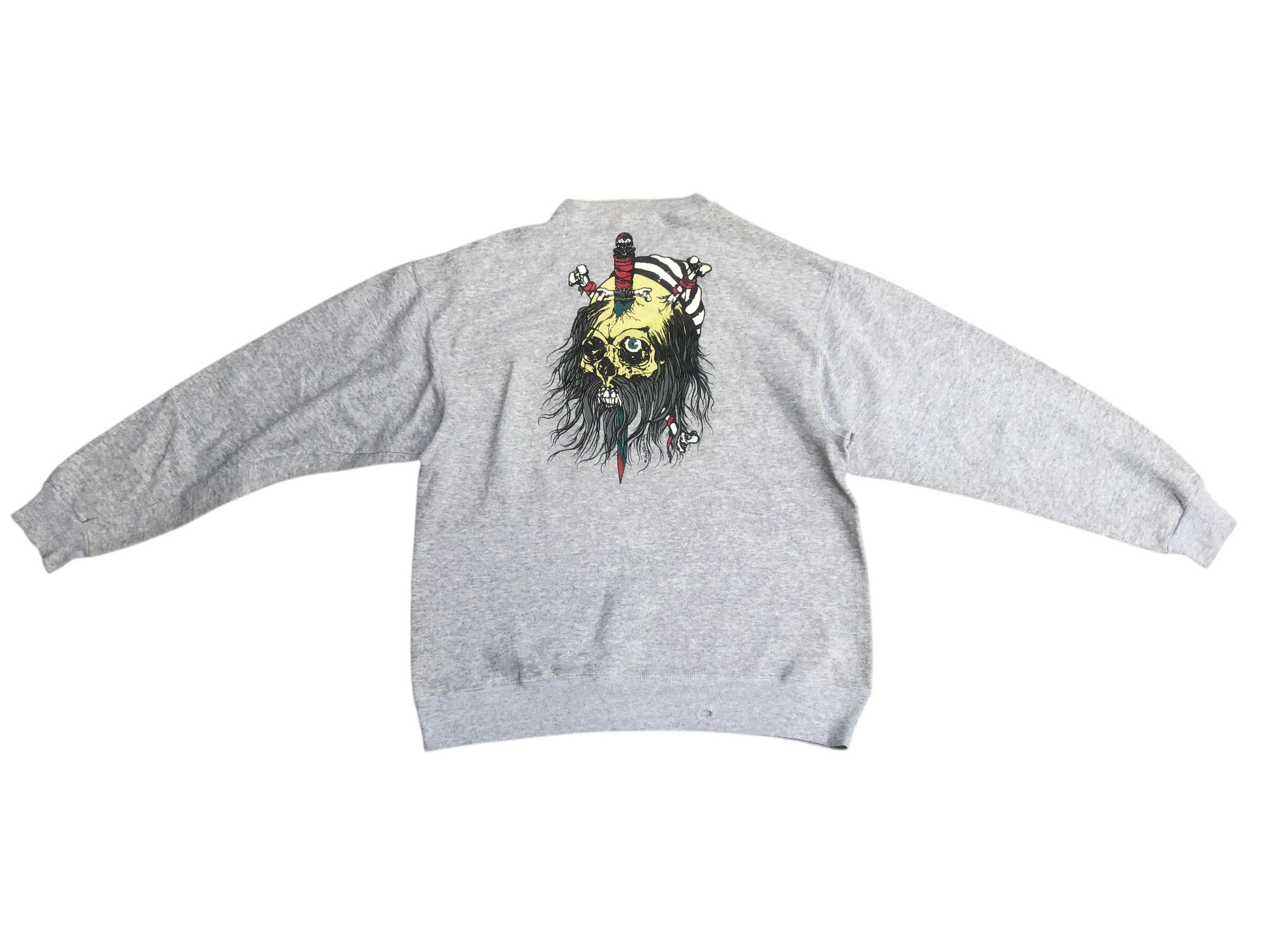 Powell Peralta 🔥Vintage ZORLAC SKATEBOARDS PUSHEAD Design Sweatshirt Size US L / EU 52-54 / 3 - 1 Thumbnail
