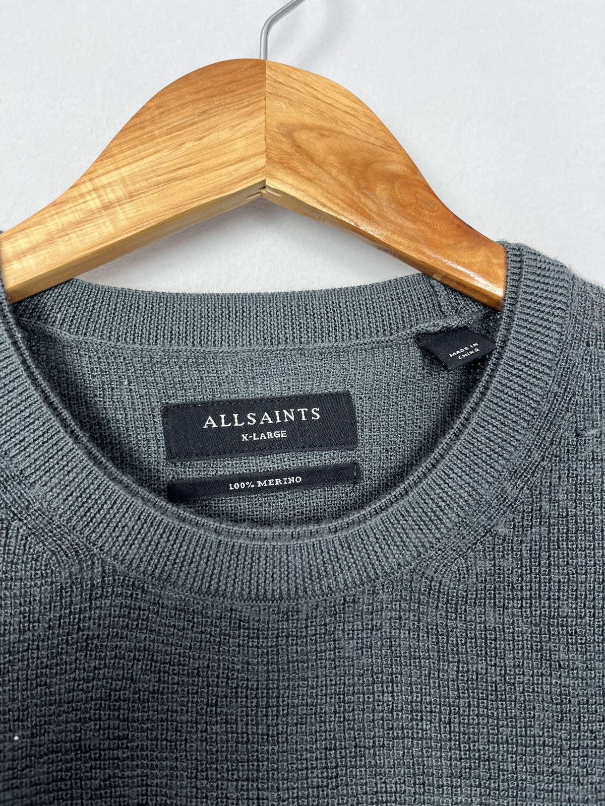 Allsaints Allsaints Ivar Merino Crew Wool Sweater Jumper Size US XL / EU 56 / 4 - 10 Thumbnail