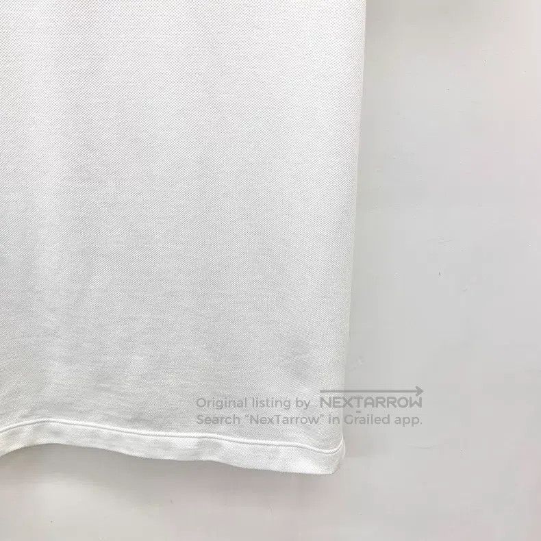 Brunello Cucinelli Brunello Cucinelli White Logo Embroidered Polo Neck Short Size M / US 6-8 / IT 42-44 - 4 Thumbnail