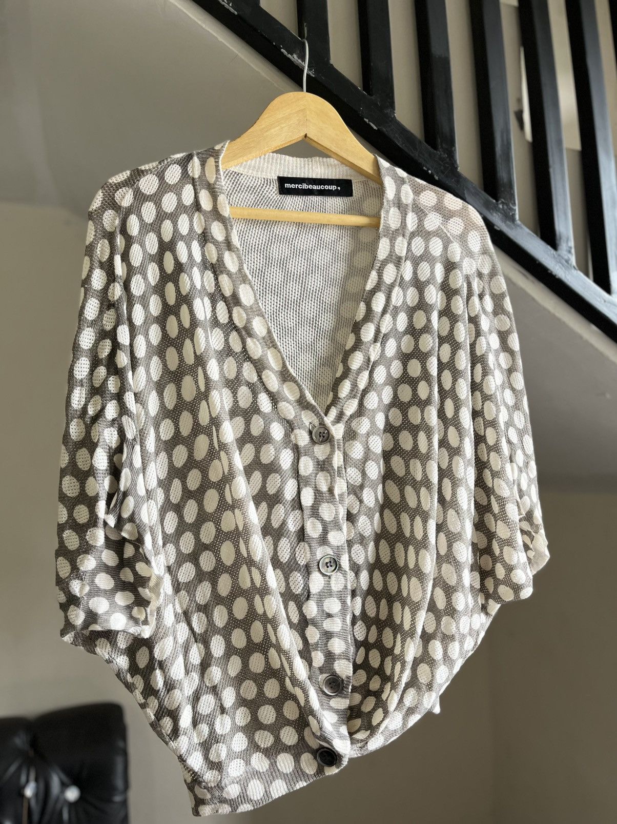 Issey Miyake Mercibeaucoup polkadot bat wings sweatshirt Size ONE SIZE - 3 Thumbnail