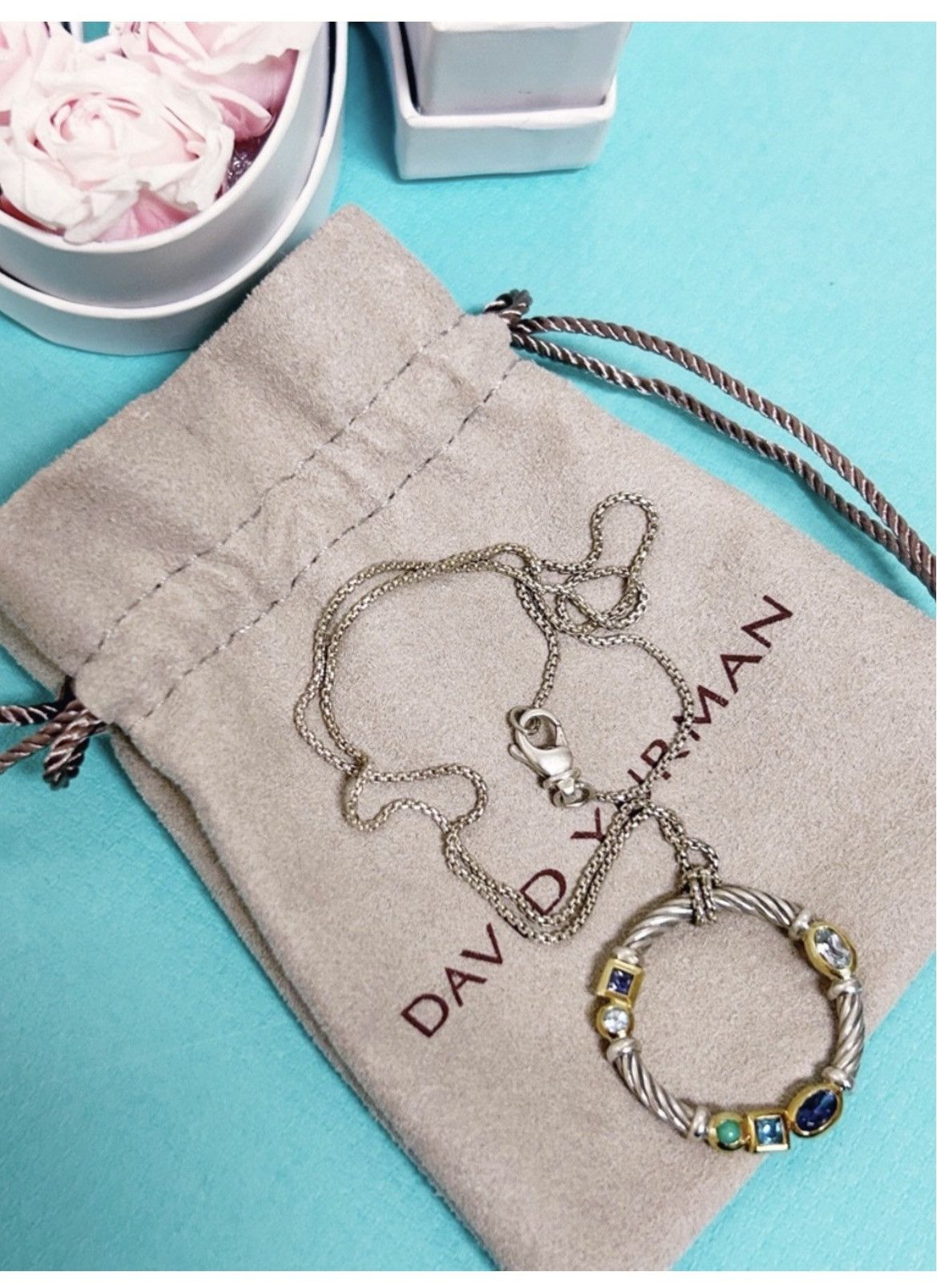 David Yurman Authentic David Yurman Confetti 925 & 14kt Gold Necklace Size ONE SIZE - 3 Thumbnail