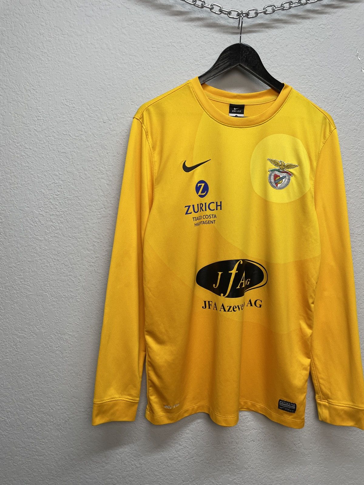 Nike Vintage y2k Nike Benfica Long-sleeve Tee Zurich Size US M / EU 48-50 / 2 - 2 Thumbnail