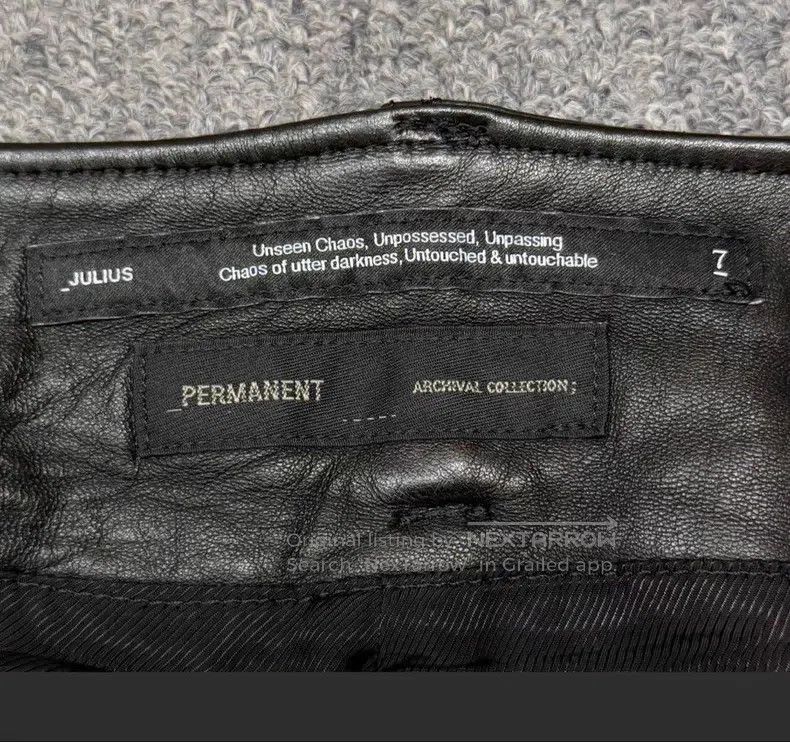 Julius Julius size:3 Leather Pants Size 22" - 6 Thumbnail