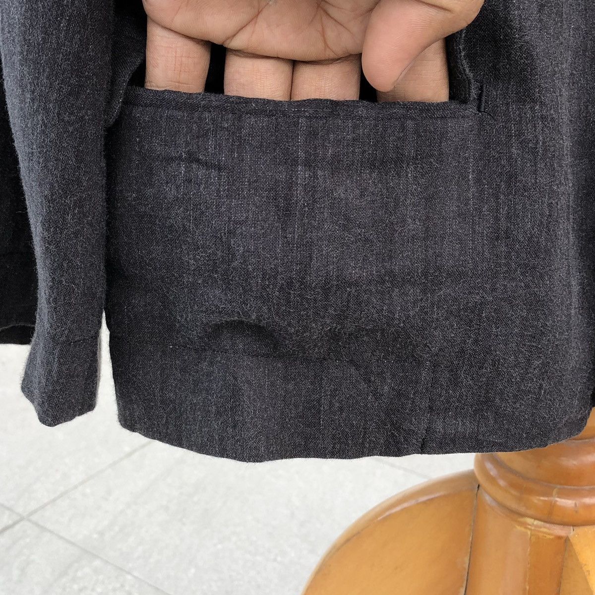 Comme des Garcons Comme des Garçons Trickot Silk Lined Blazer Jacket Size M / US 6-8 / IT 42-44 - 10 Thumbnail