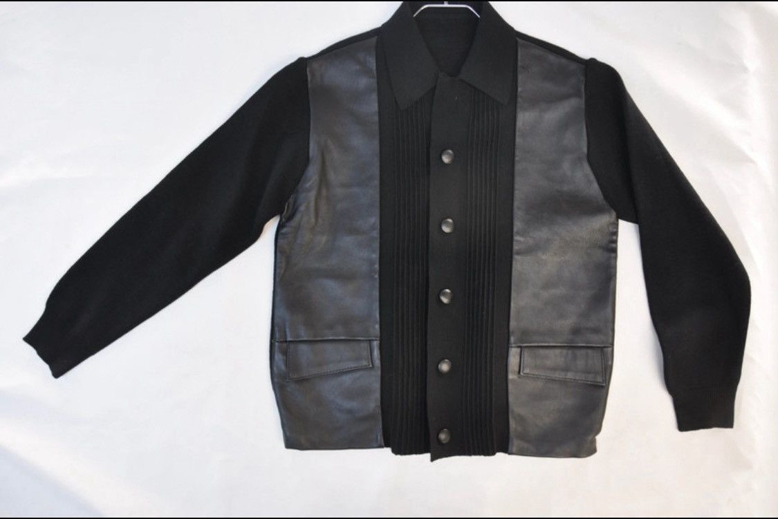 Vintage Deadstock 1950 Erdmann Leather/ Wool Knit Size US S / EU 44-46 / 1 - 2 Thumbnail