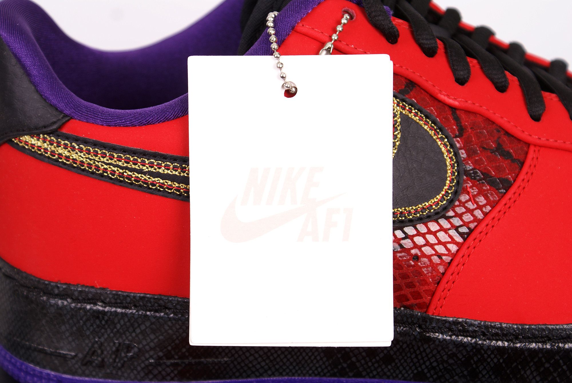 Nike 2013 Nike Air Force 1 NG YEAR OF THE SNAKE Red 555106 600 Size US 10.5 / EU 43-44 - 2 Thumbnail