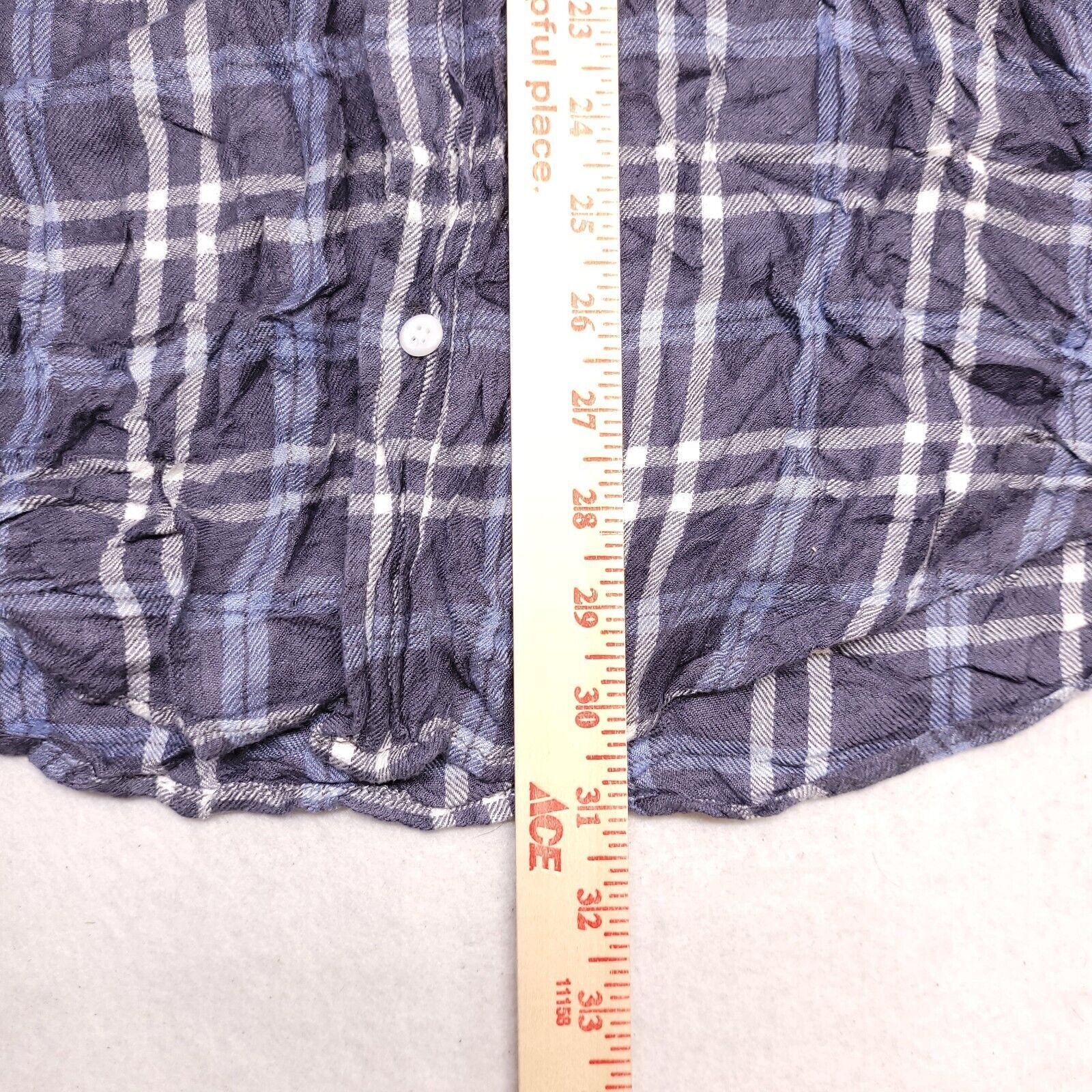 The Rail The Rail Tartan Flannel Shirt Mens Size Large L Blue White Size US L / EU 52-54 / 3 - 8 Thumbnail