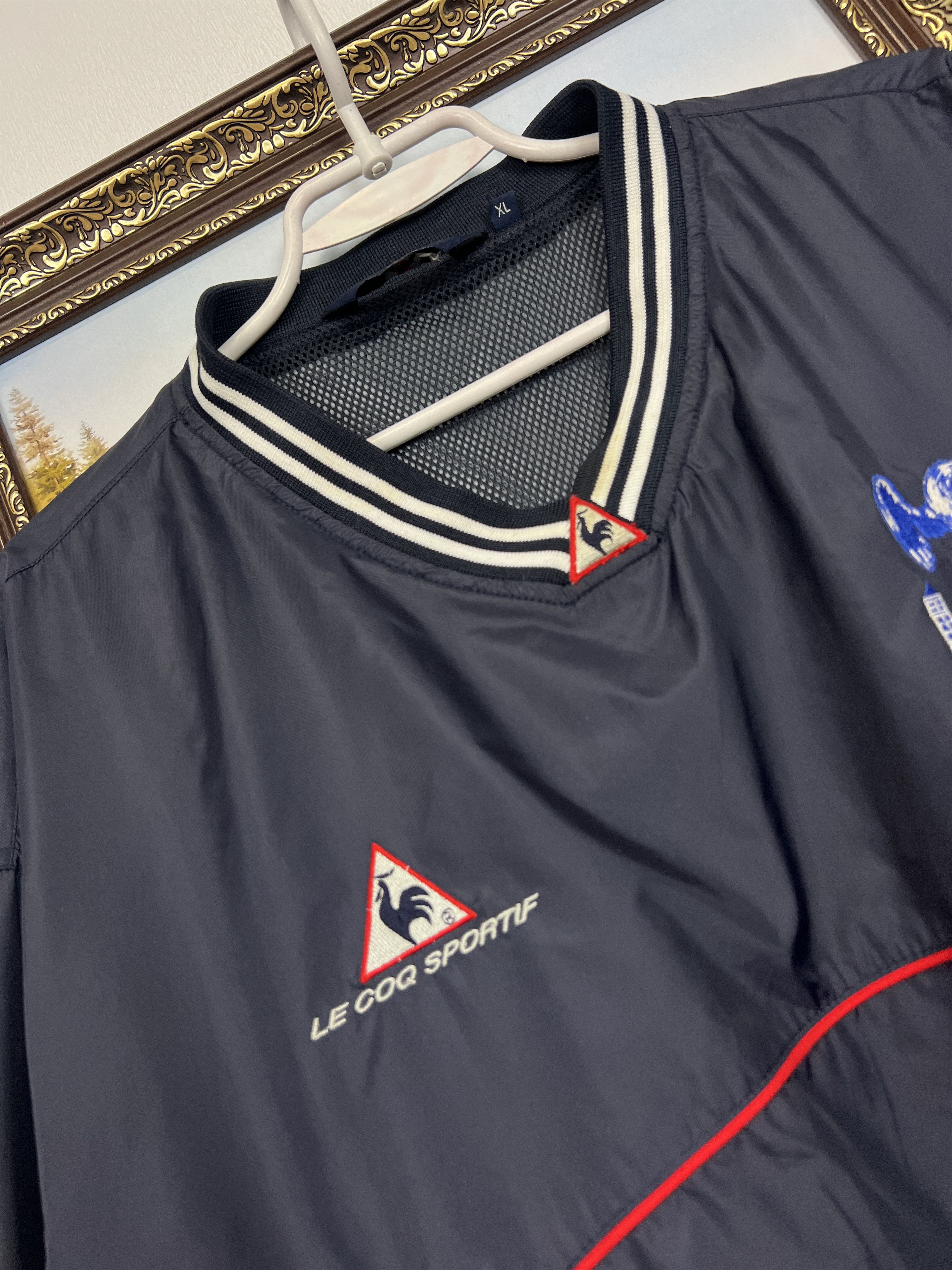 Le Coq Sportif Vintage 2000's Crystal Palace Football Jacket Soccer Track Size US XL / EU 56 / 4 - 5 Thumbnail