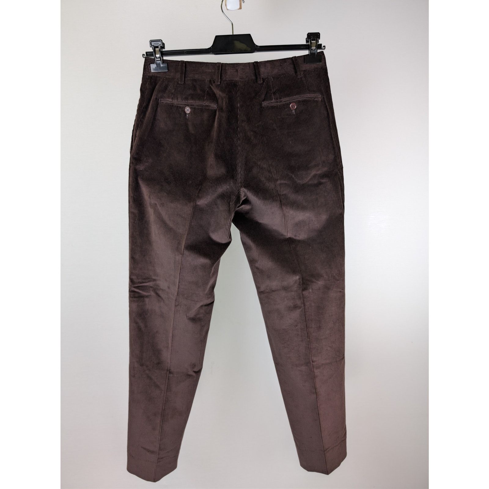 Canali o1rshd1 CC20 Corduroy Stretch Cotton Pants in Chocolate Size US 32 / EU 48 - 11 Thumbnail