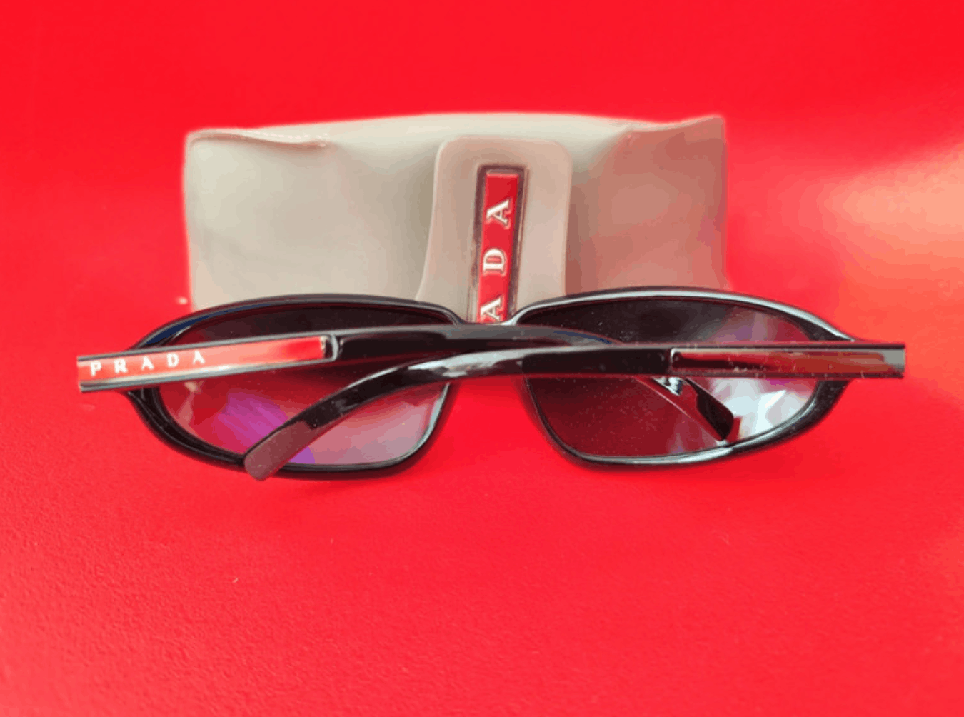 Prada × Vintage PRADA Sunglasses Rimless Sport Metal Frame Shield Wrap Size ONE SIZE - 4 Thumbnail