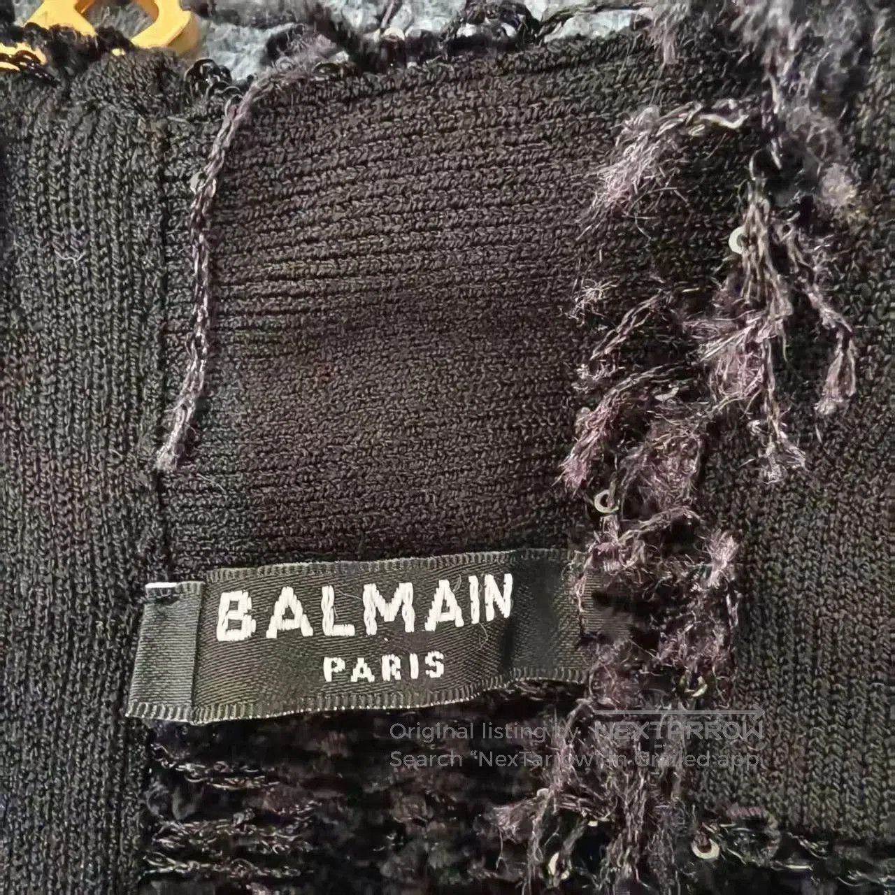 Balmain BALMAIN Tweed Fringe Camisole. Size XXS / US 00 / IT 34 - 3 Thumbnail