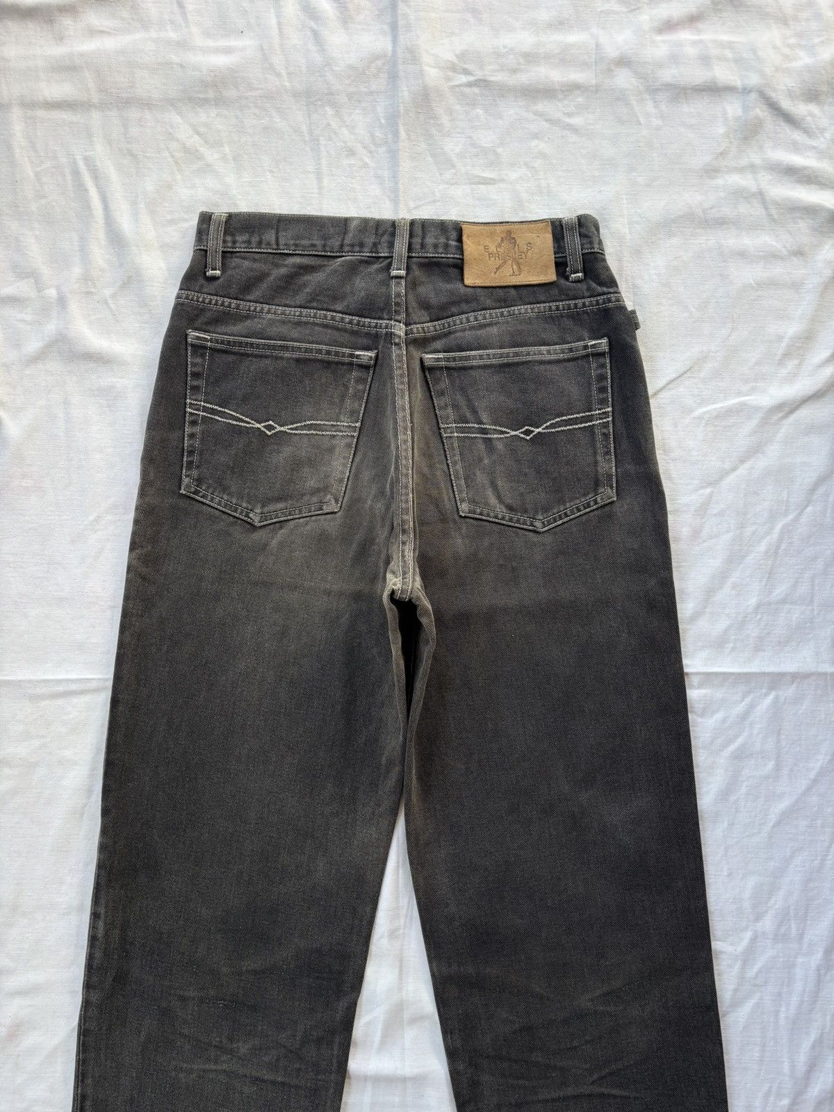 POST ARCHIVE FACTION (PAF) 🔥ELVIS PRESLEY LOOSE BLACK WIDE JEANS Size US 28 / EU 44 - 6 Thumbnail