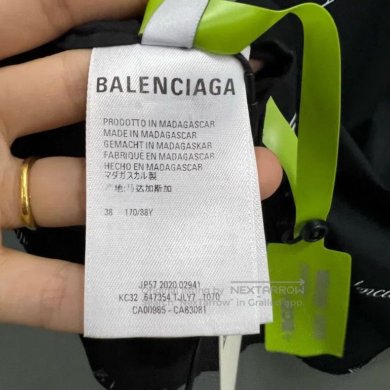 Balenciaga Balenciaga Grass-written barrage logo short sleeve shirt Size XS / US 0-2 / IT 36-38 - 4 Thumbnail