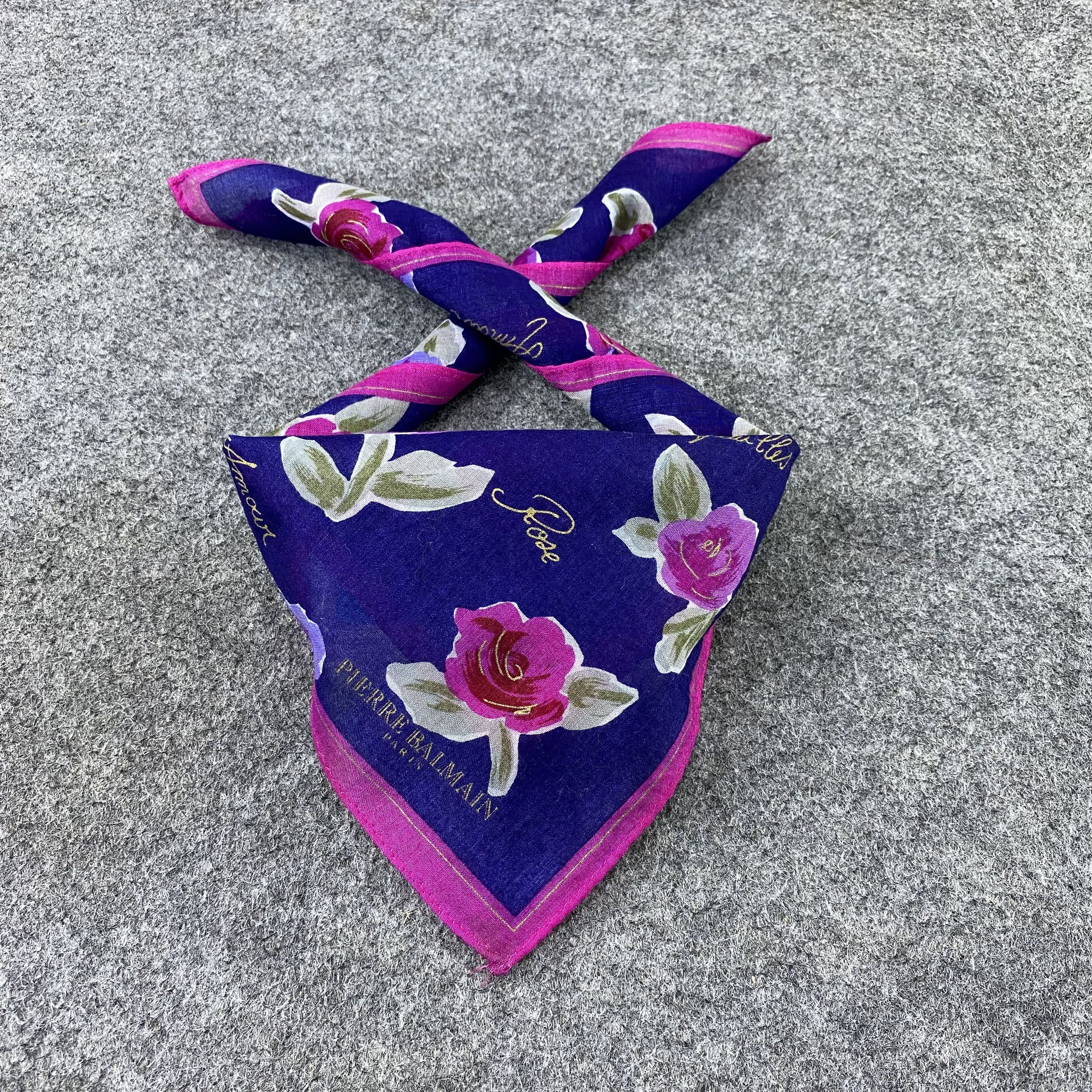 Pierre Balmain Pierre Balmain Handkerchief / Bandana / Neckerchief-B1328 Size ONE SIZE - 2 Thumbnail