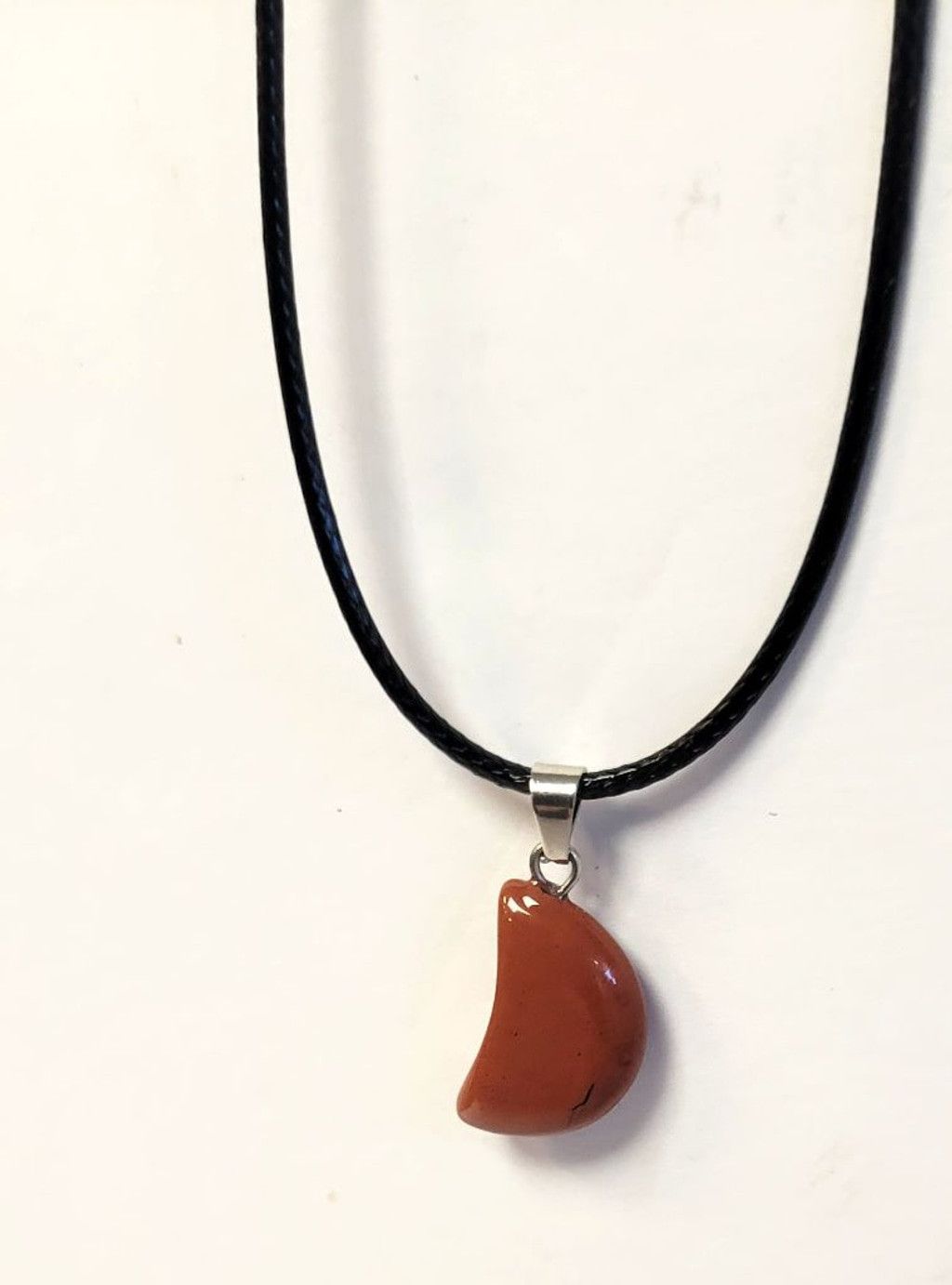 Handmade Natural Gemstone Crystal Moon Pendant Necklace Size ONE SIZE - 6 Thumbnail