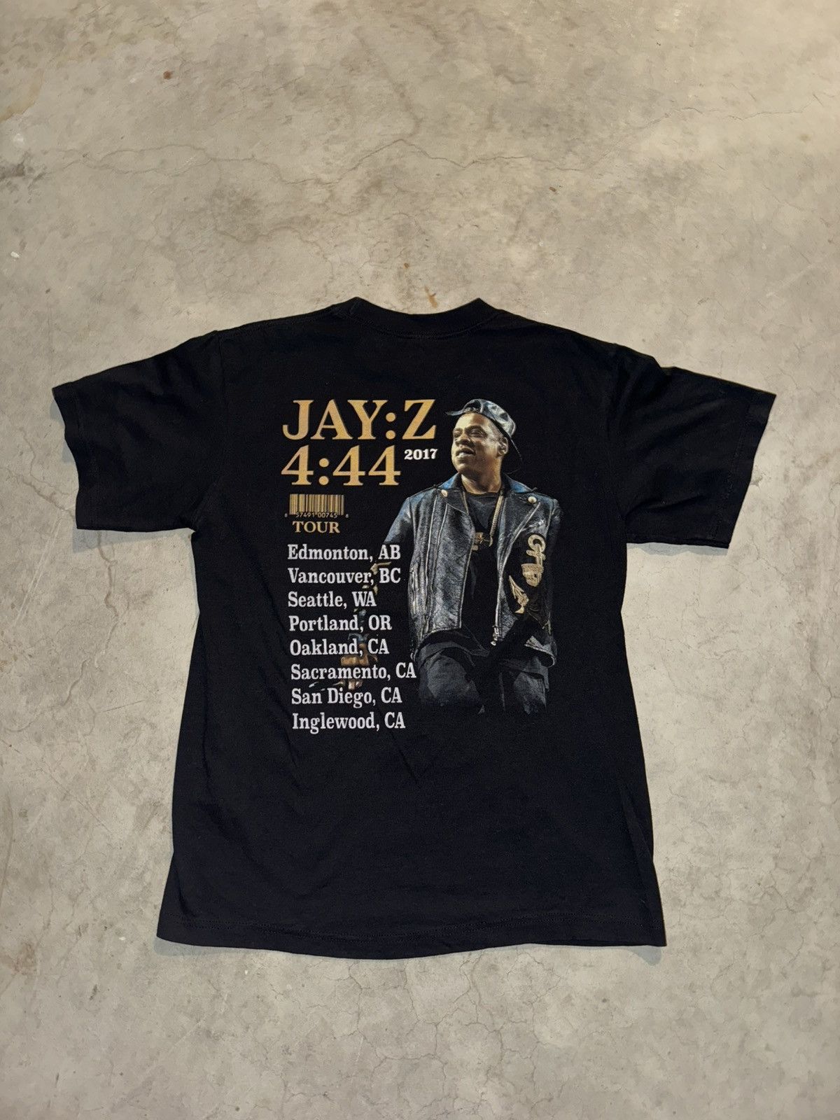 Gildan × Jay-Z × Rap Tees Jay-Z Mens Medium 4:44 Tour 2017 Short Sleeve Rap Hip-Hop Size US M / EU 48-50 / 2 - 2 Thumbnail