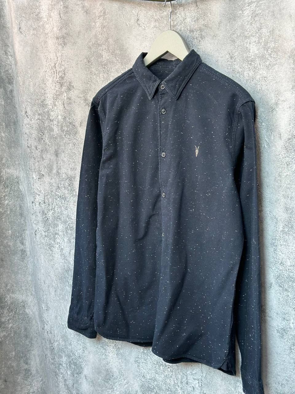 Allsaints ALLSAINTS Torrey Shirt Flannel Long Sleeve Black Button Up Size US M / EU 48-50 / 2 - 2 Thumbnail
