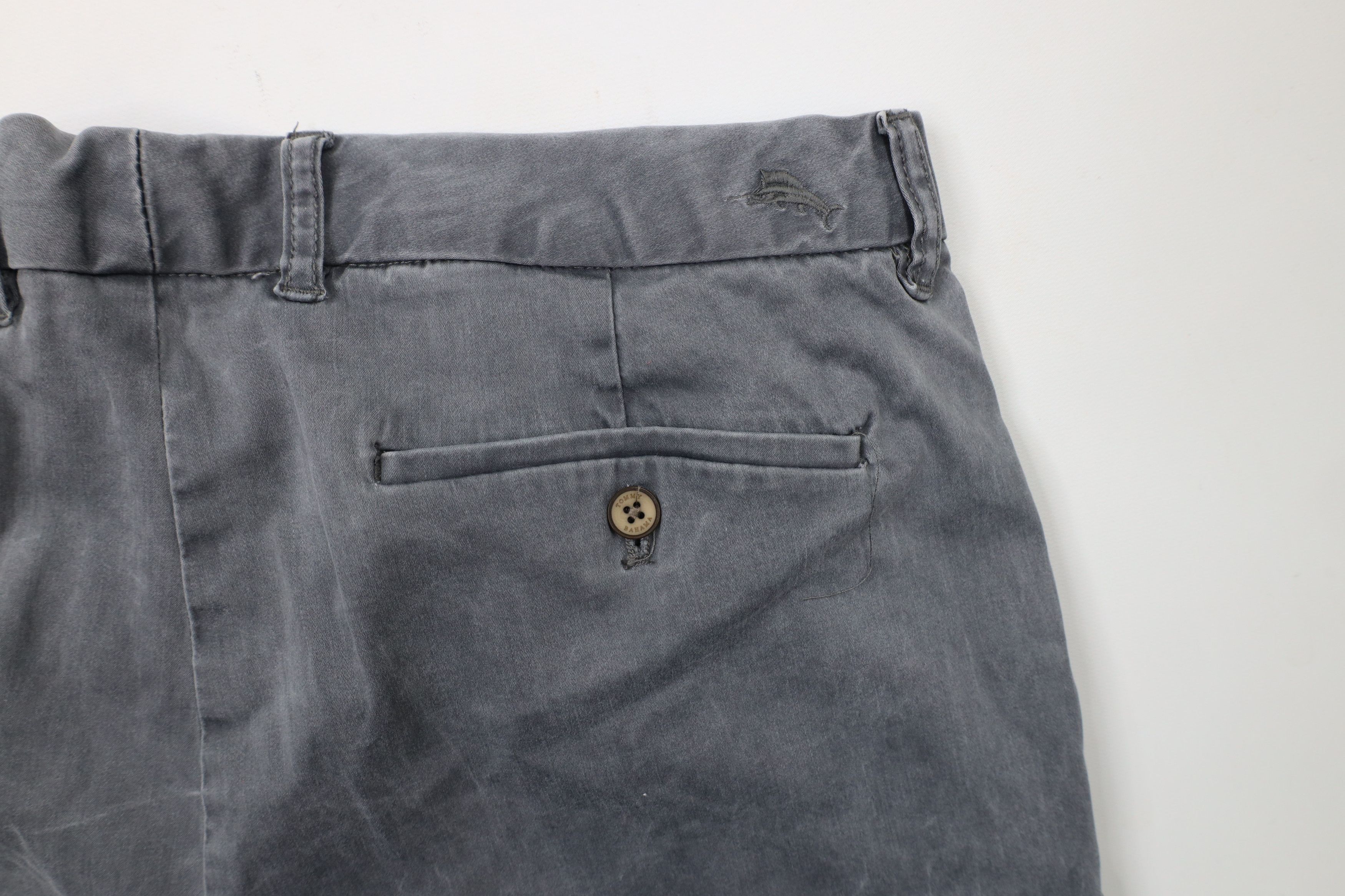Tommy Bahama × Vintage Tommy Bahama Stonewash Pigment Dye Stretch Chino Pants Gray Size US 34 / EU 50 - 12 Thumbnail