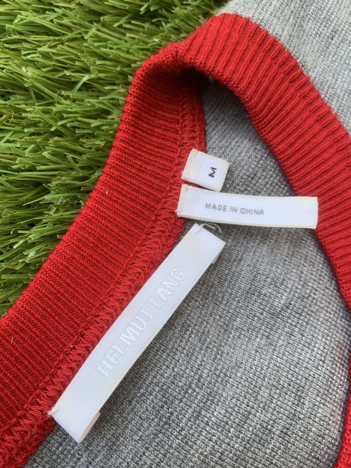 Helmut Lang Helmut Lang Merine Wool Colorblock Pattern Pullover Size US M / EU 48-50 / 2 - 4 Thumbnail