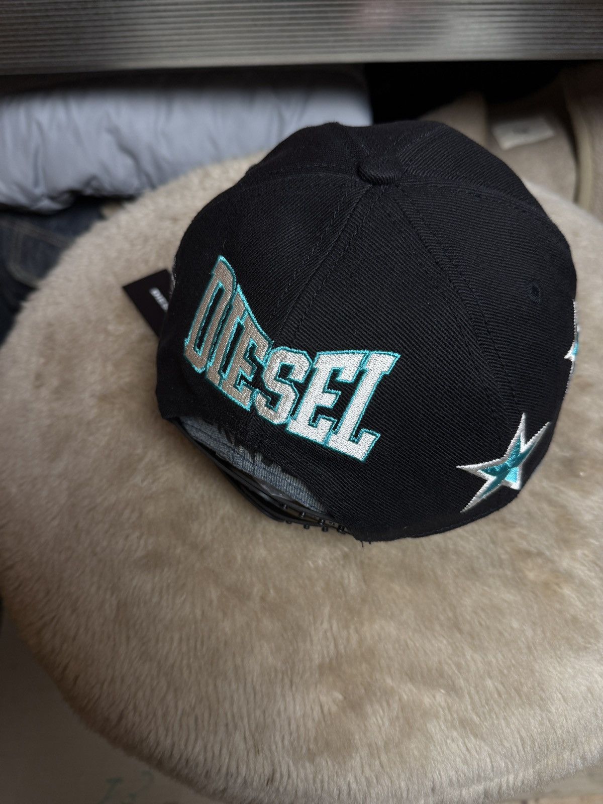 Diesel NWT!!! Diesel Only The Brave Multilogo Double Cap Size ONE SIZE - 5 Thumbnail