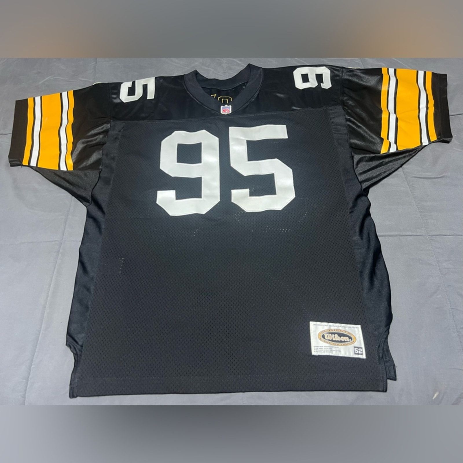 Wilson Vintage Authentic Wilson GREG LLOYD Steelers Jersey CLEAN Size US XXL / EU 58 / 5 - 12 Thumbnail