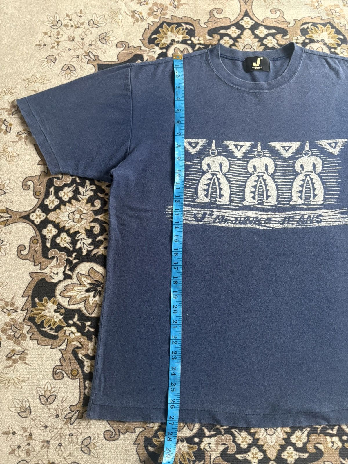 Mr. Junko Vintage Mr.JUNKO Jeans Over Print T-Shirt Size US L / EU 52-54 / 3 - 11 Thumbnail