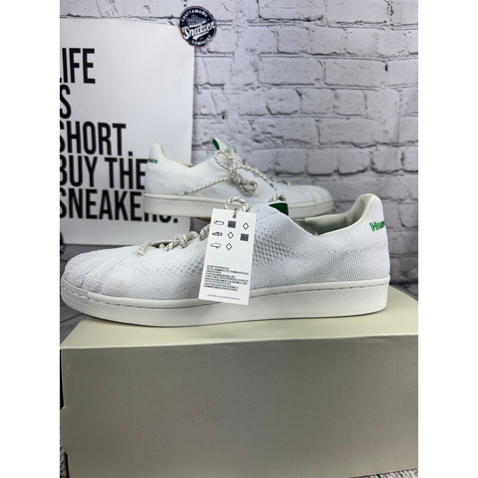 Adidas Adidas x PW Human Race Superstar Primeknit Shoes Mens 12 Size US 12 / EU 45 - 1 Thumbnail