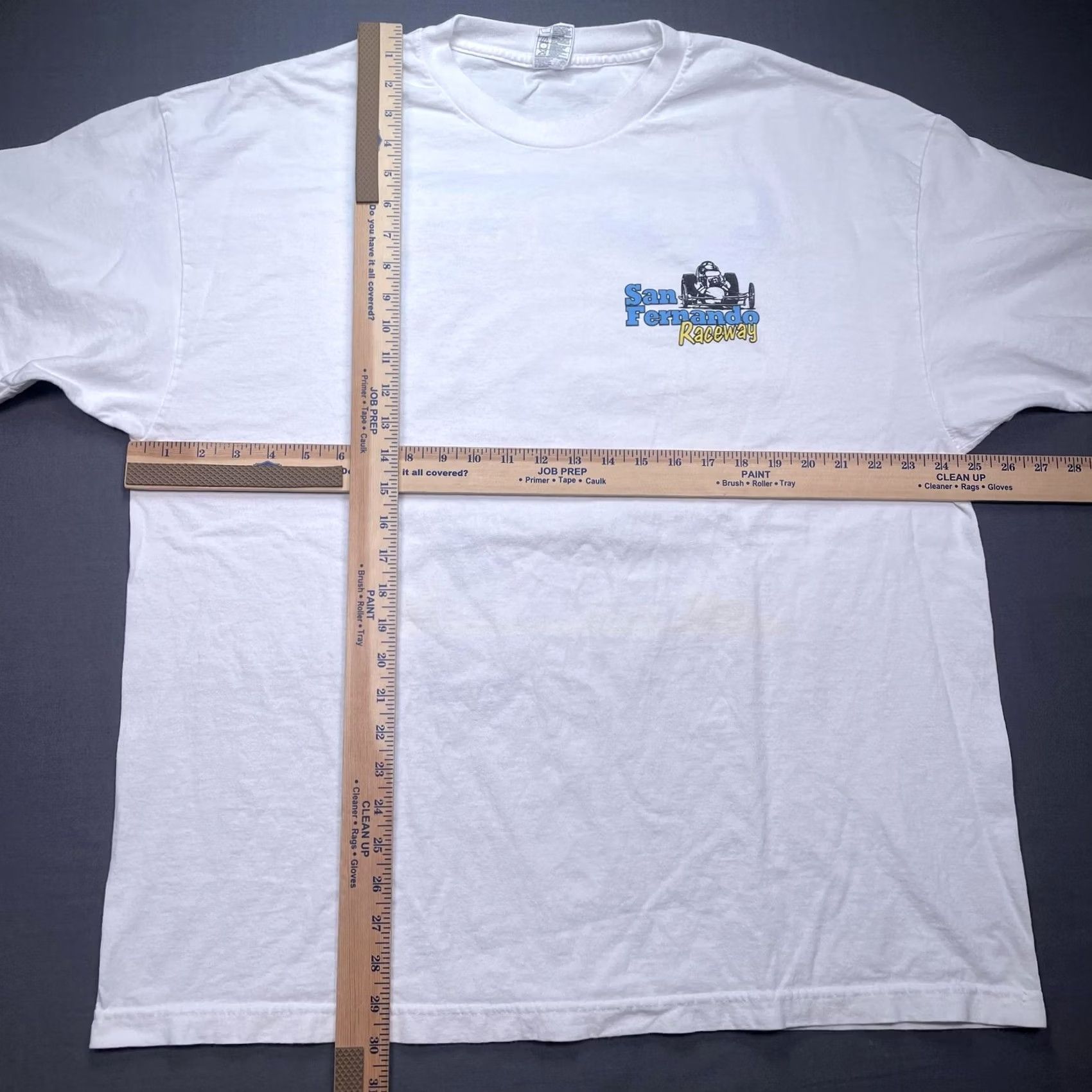 Vintage San Fernando Raceway Shirt Mens 2XL White Dragster Racing Graphic Tee T-Shirt Size US XXL / EU 58 / 5 - 6 Thumbnail