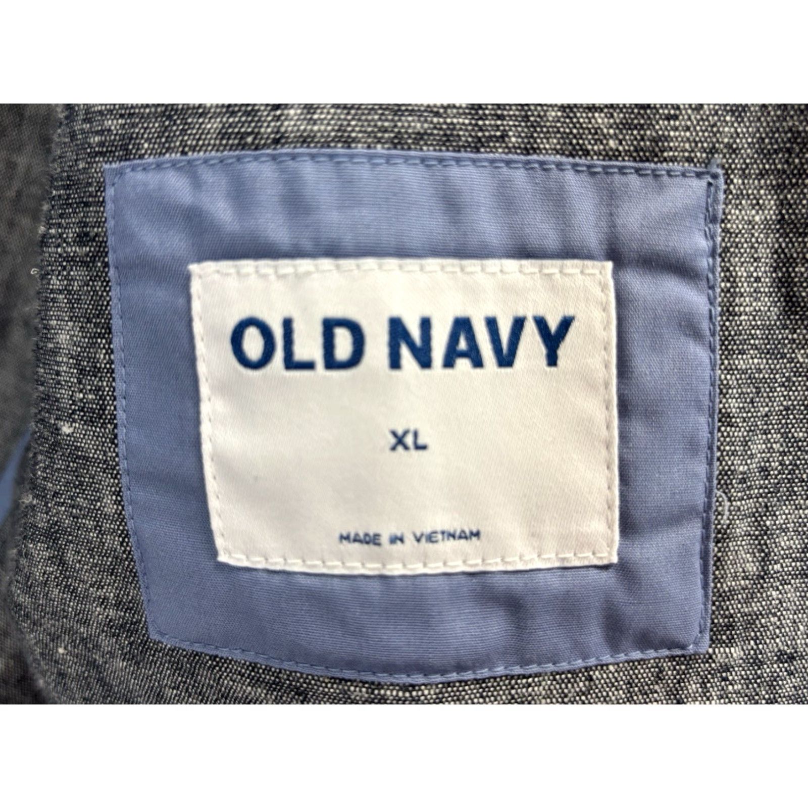 Old Navy Old Navy Blazer Sport Coat XL 44 Blue Linen Blend Double Button Front Mens Size 46R - 6 Thumbnail