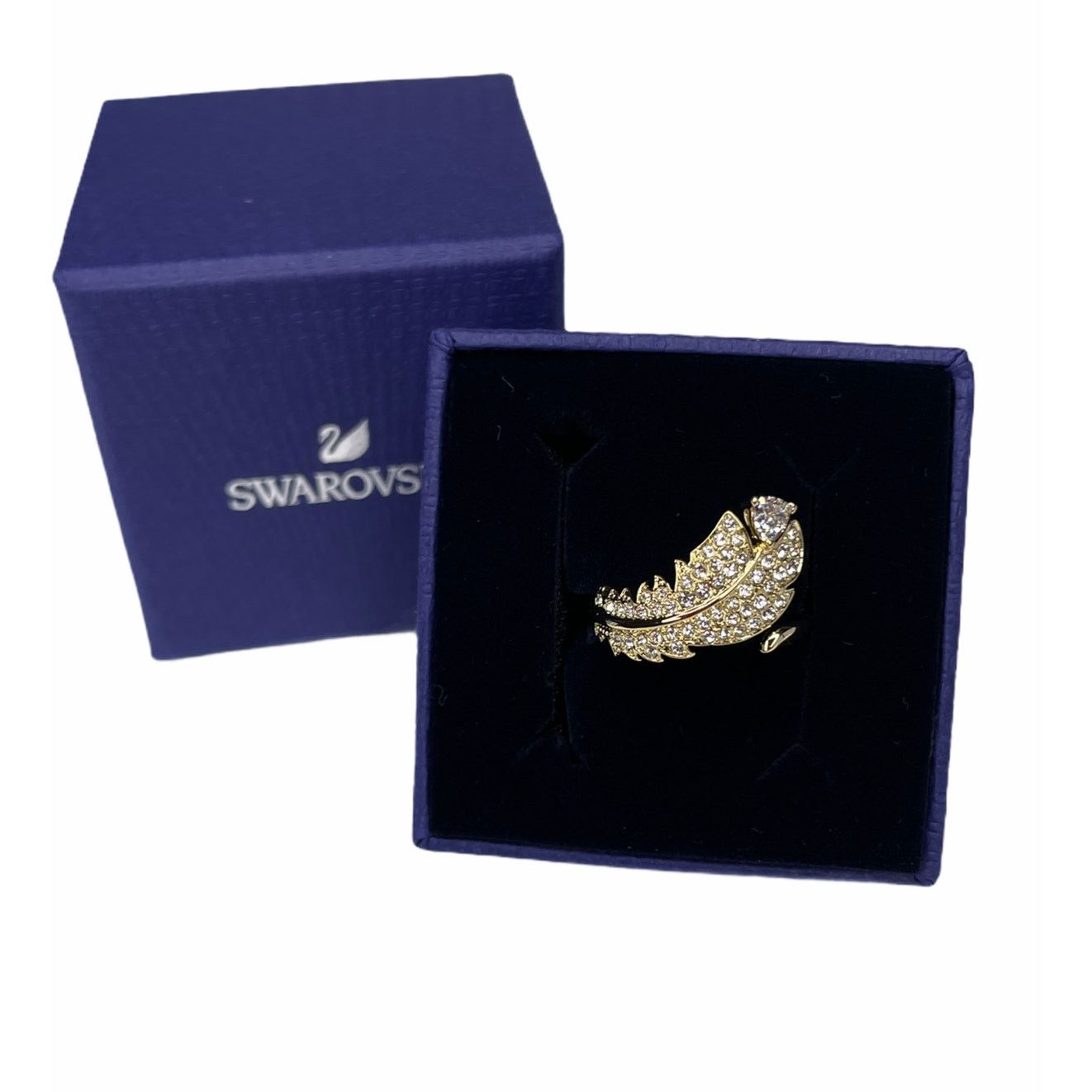 Swarovski Swarovski Nice Feather Motif Ring size 55 EUR / 7 USA Size ONE SIZE - 1 Thumbnail