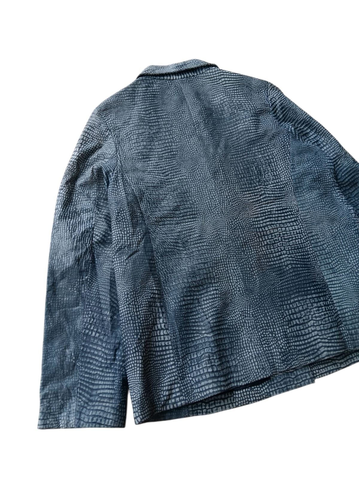 Japanese Brand Vintage Robo crocodile embossed leather jacket Size US M / EU 48-50 / 2 - 9 Thumbnail