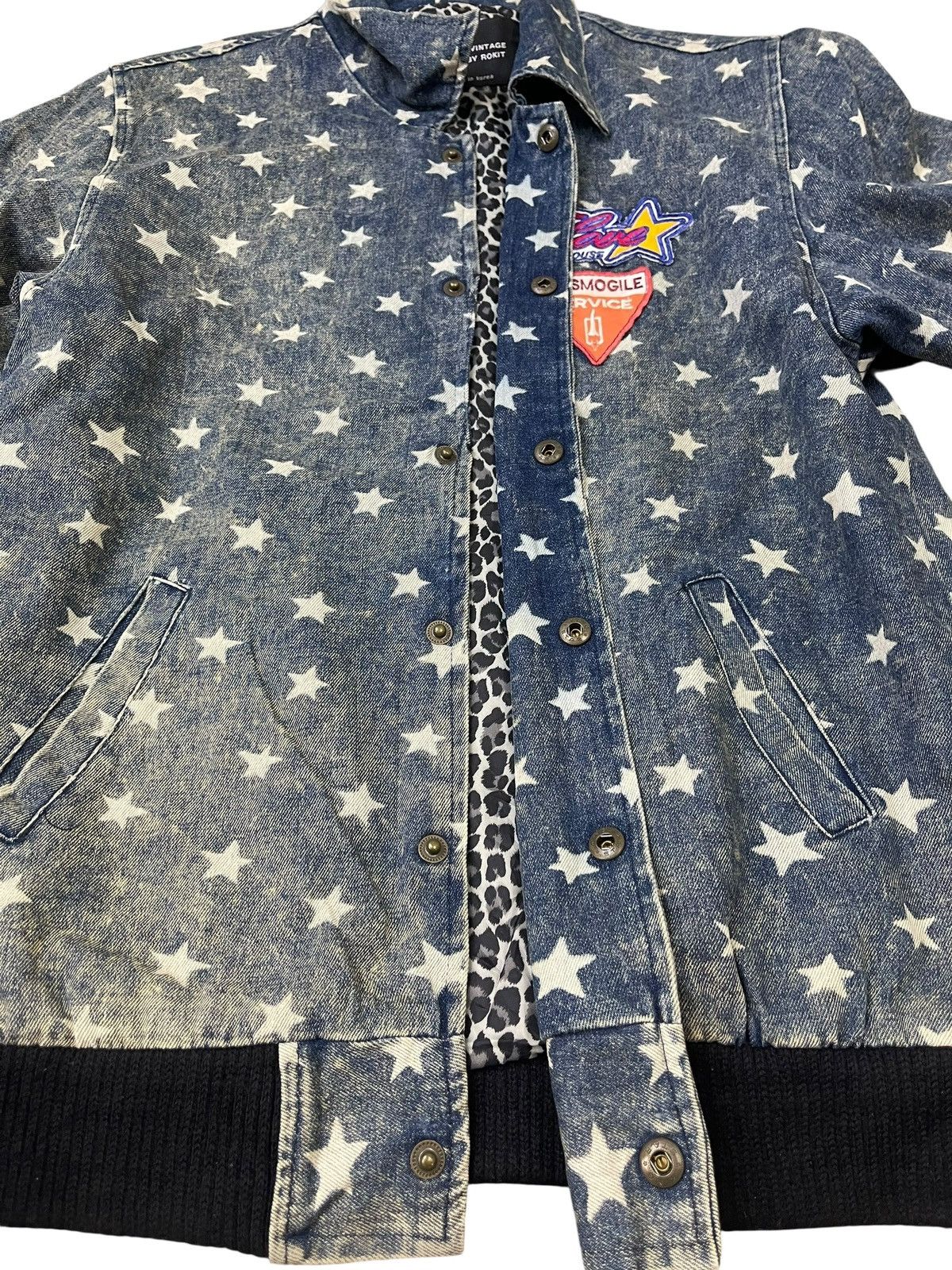 Rokit Vintage Rokit Denim Jacket Leopard Streetwear Size US M / EU 48-50 / 2 - 11 Thumbnail