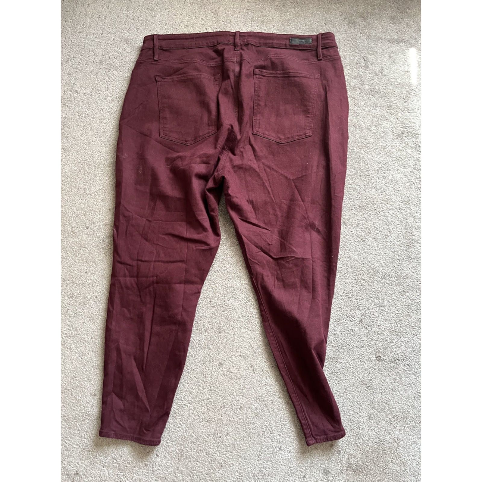 Sanctuary Sanctuary Jeans Social Standard Ankle Skinny Maroon Womens 22W Jeans Size 40" / US 18 - 2 Thumbnail
