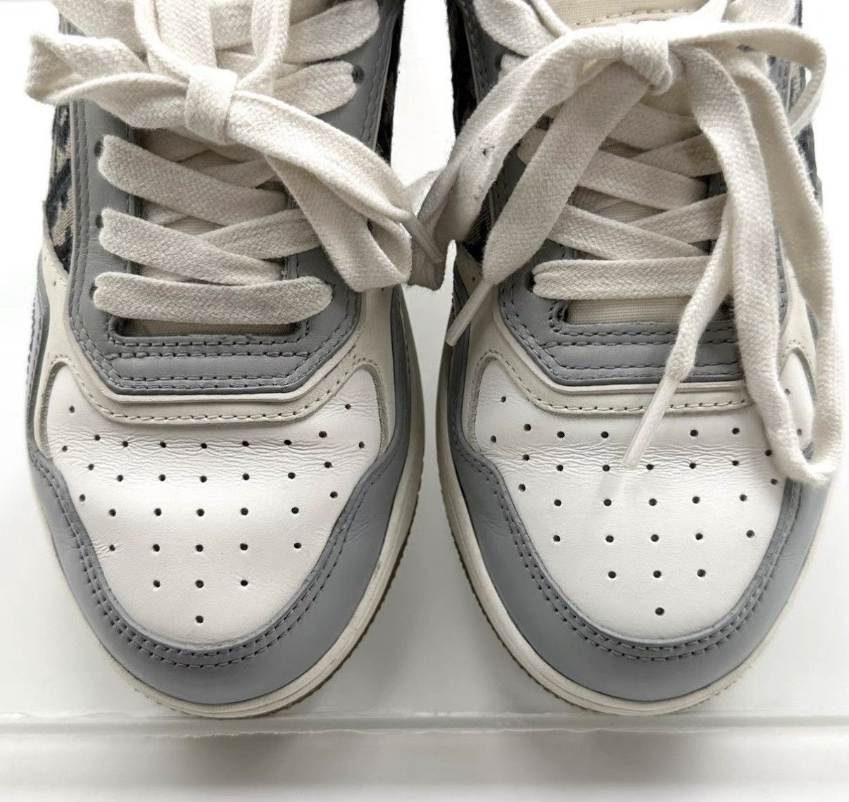 Dior Dior B27 Grey Oblique Sneakers K12 Size US 6 / IT 36 - 6 Thumbnail