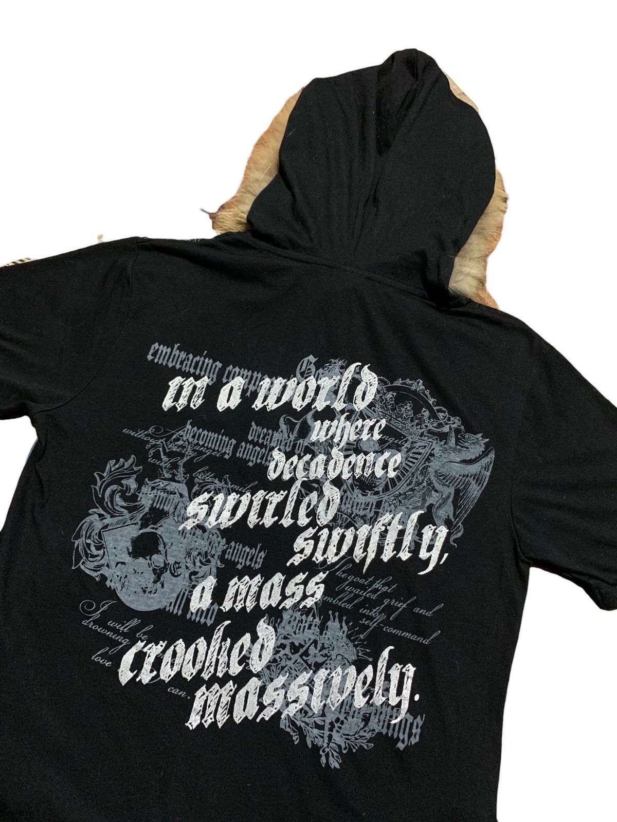 If Six Was Nine Beaumere poem punk fur hoodie short sleeve Size US M / EU 48-50 / 2 - 7 Thumbnail