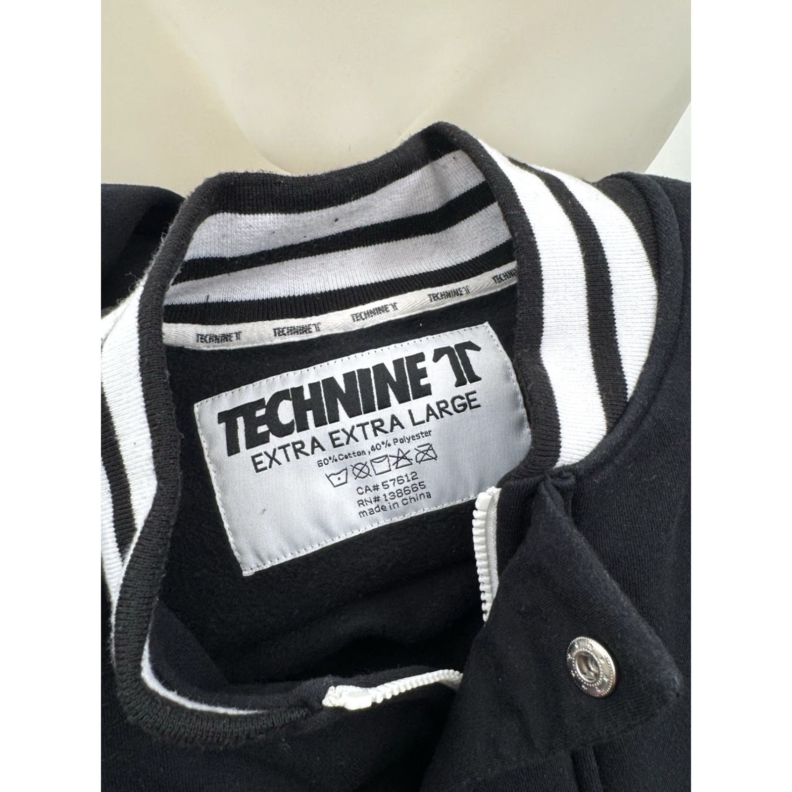 Vintage TECHNINE - Embroidered Varsity Mens XL Jacket Size US XL / EU 56 / 4 - 5 Thumbnail