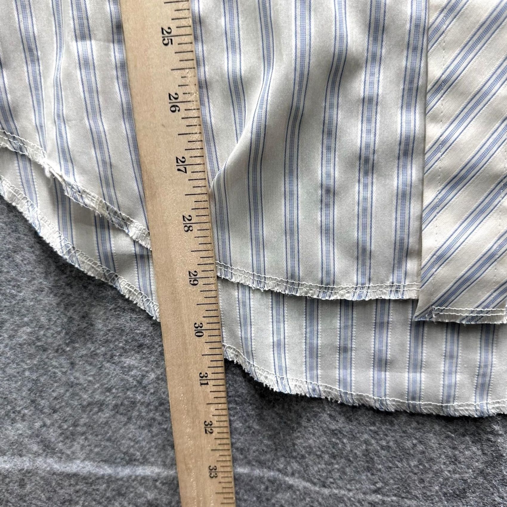 Wrangler Vintage Wrangler Shirt Mens M White Striped Western Snap Button Long Tails USA Size US M / EU 48-50 / 2 - 6 Thumbnail