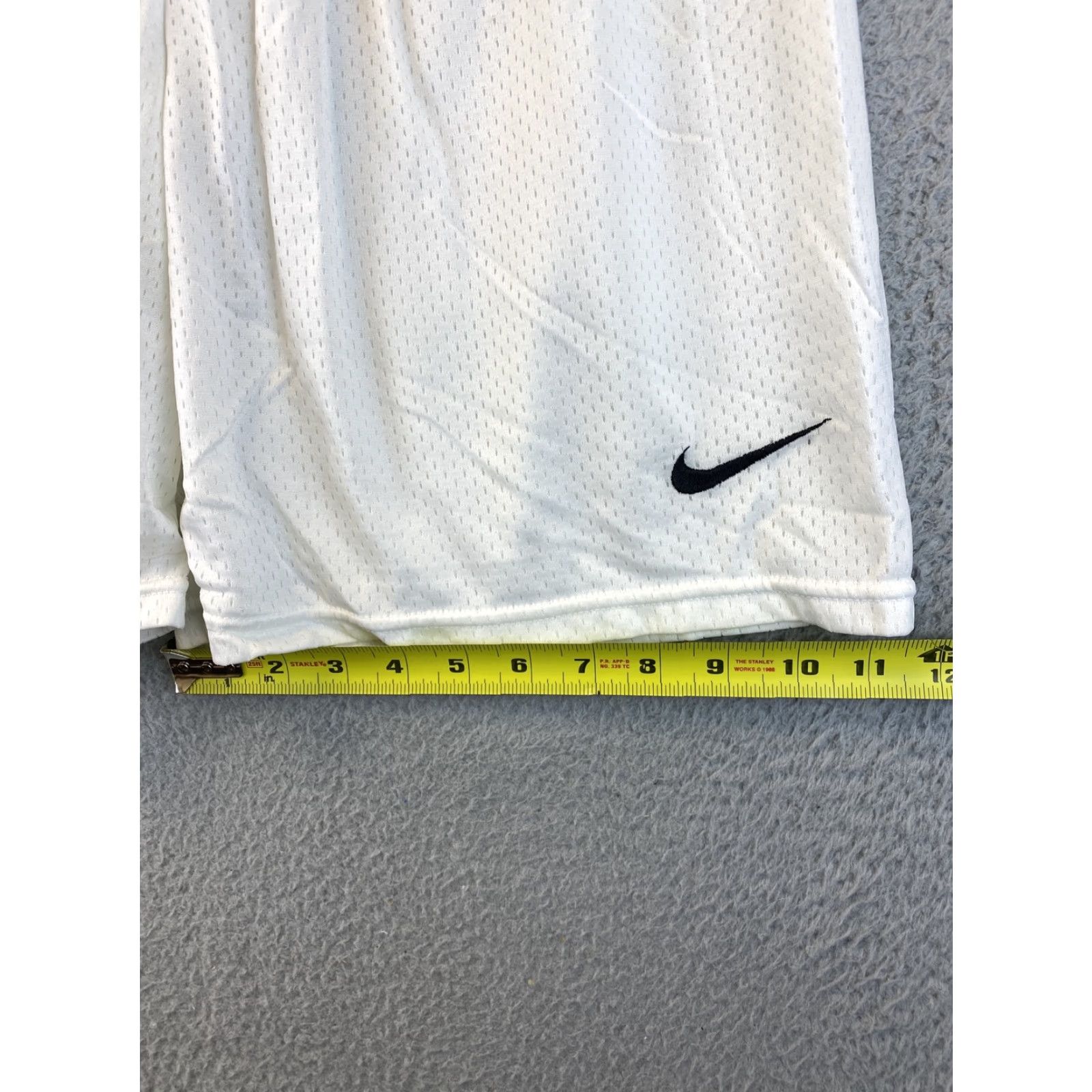 Nike Nike Men's Athletic Shorts M White Black Sports Gym Cross Training Running Jersey 85-5 Size US 31 - 6 Thumbnail