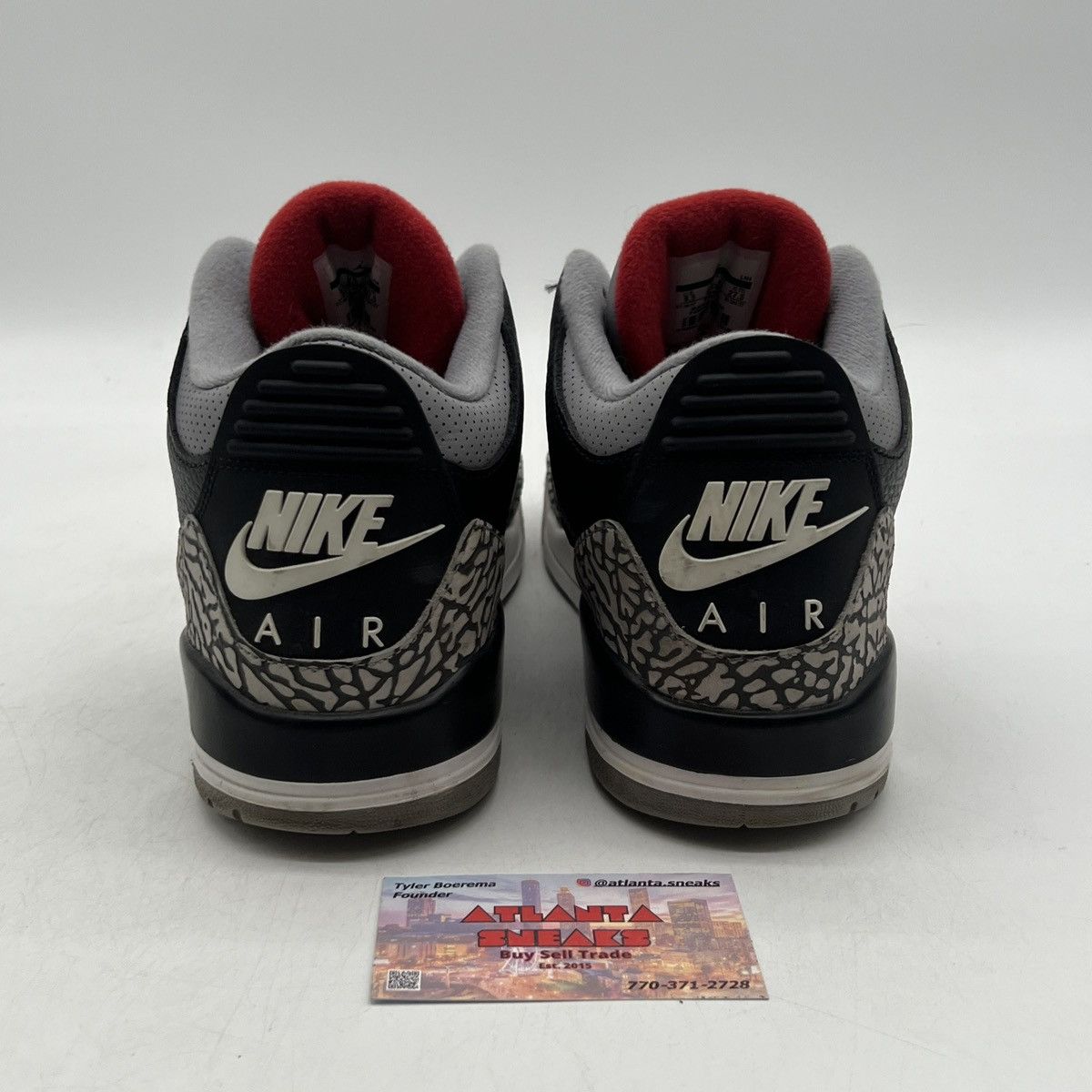 Jordan Brand Air Jordan 3 black cement Size US 9.5 / EU 42-43 - 3 Thumbnail