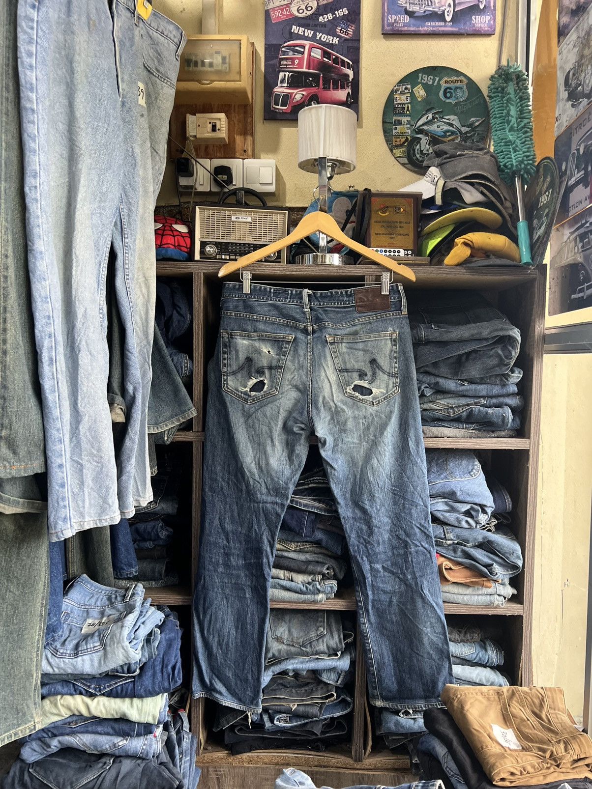 AG Adriano Goldschmied 🔥Vintage AG Adriano Goldschmied Distressed Denim Size US 33 - 2 Thumbnail