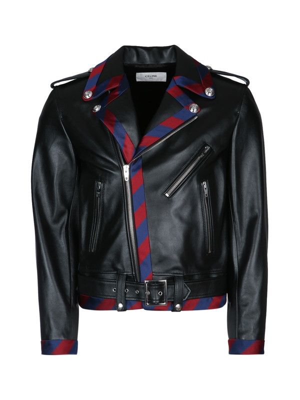 Celine braided biker in calfskin black Size US XS / EU 42 / 0 - 1 Thumbnail
