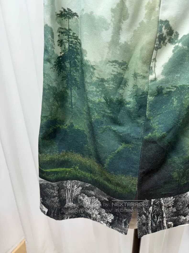 Dries Van Noten DRIES VAN NOTEN Landscape Forest Skirt Size 37" - 3 Thumbnail