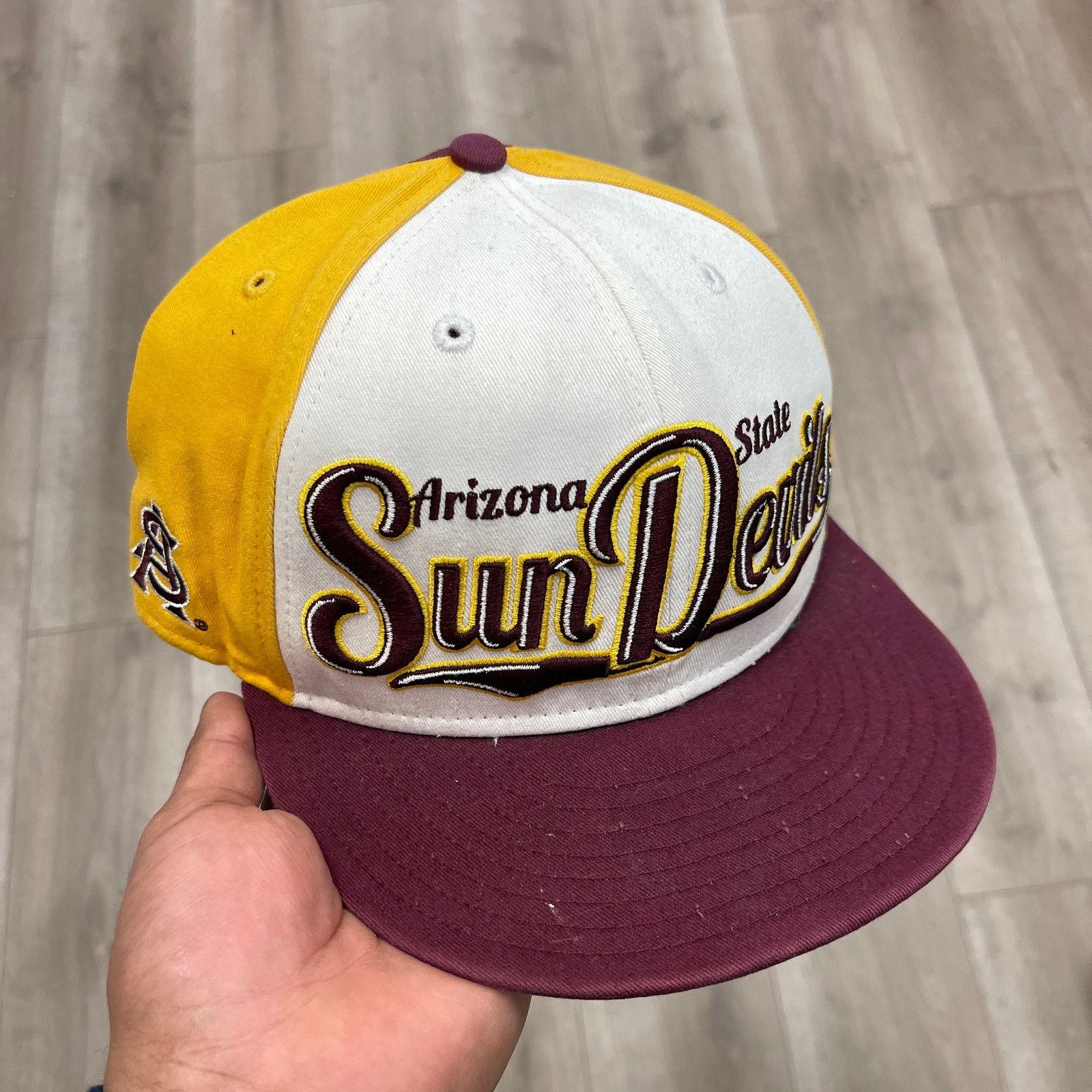 New Era Arizona State Sun Devils Color Block Snapback Hat Cap Size ONE SIZE - 1 Thumbnail